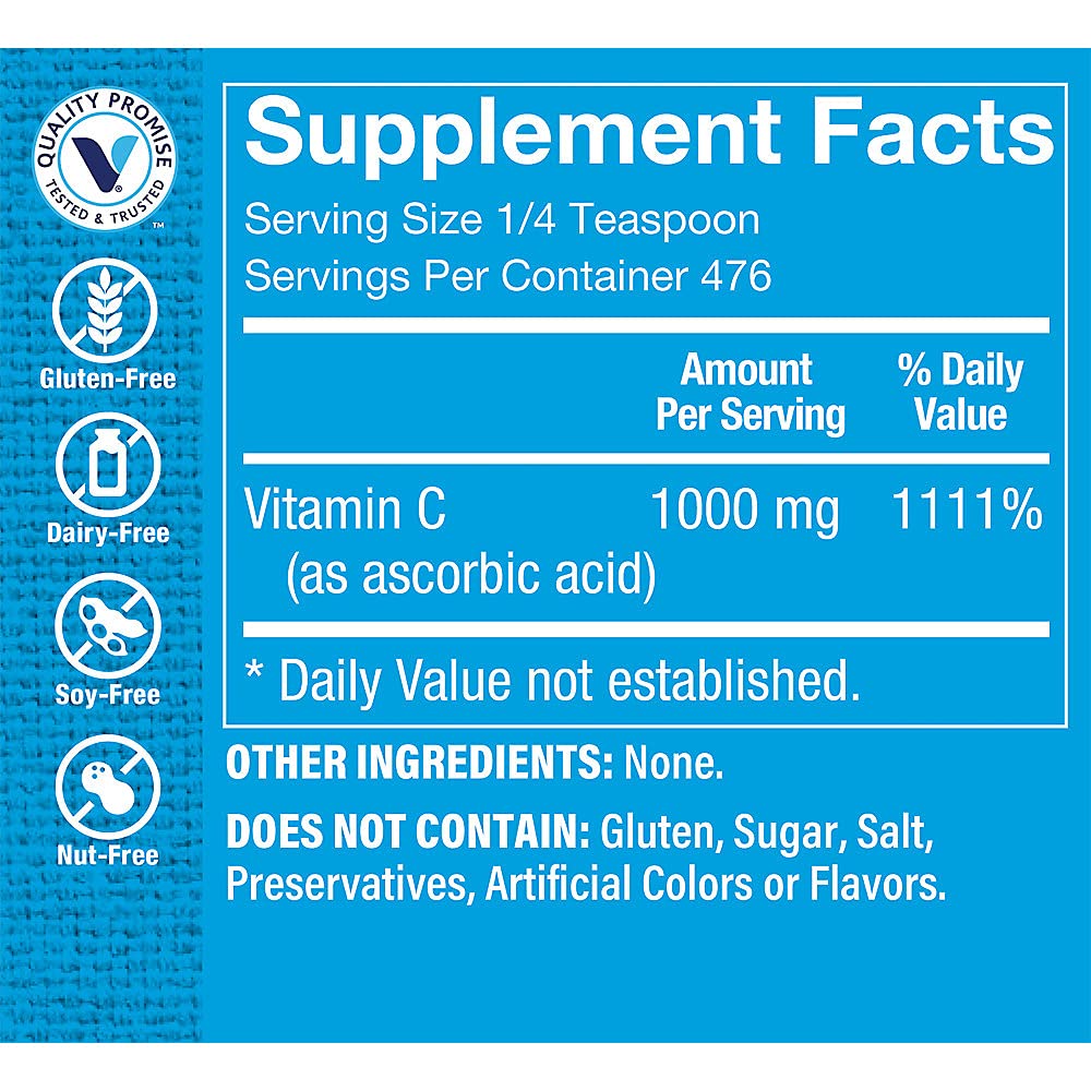The Vitamin Shoppe Vitamin C 1000mg Powder, 17 Count