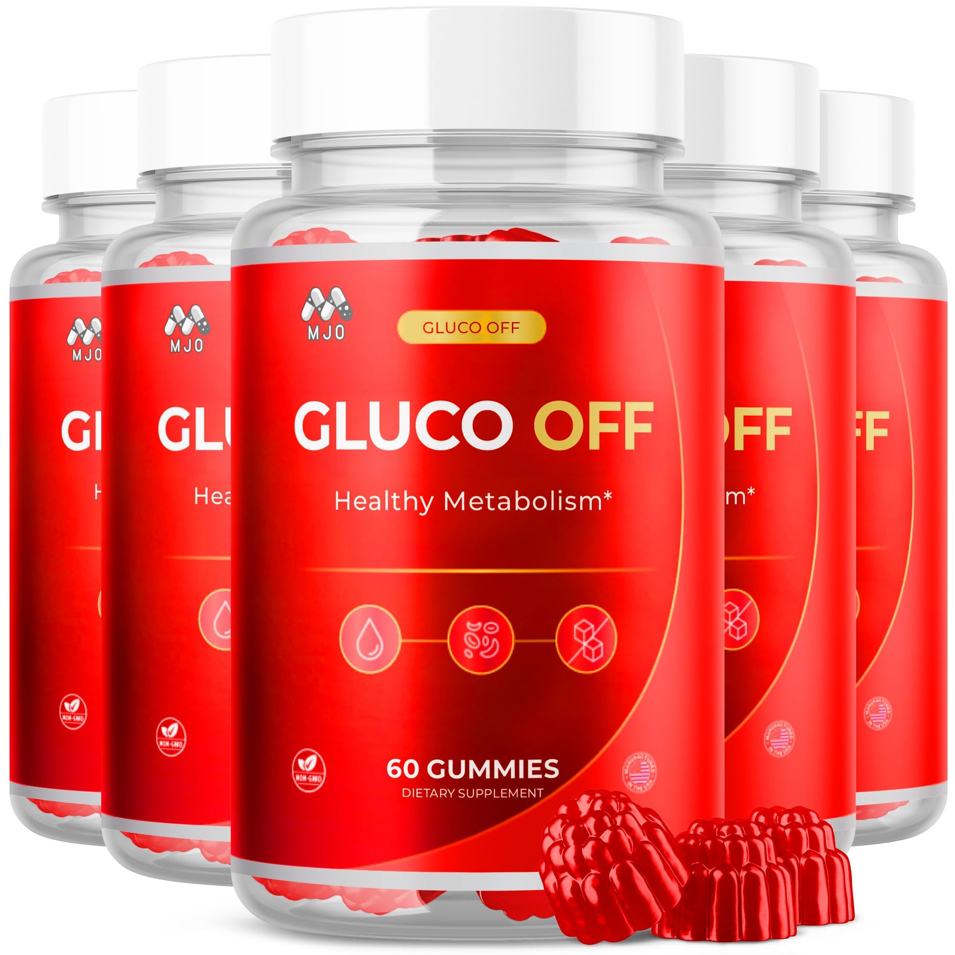 MJO Gluco Off Gummies, 300 Gummies