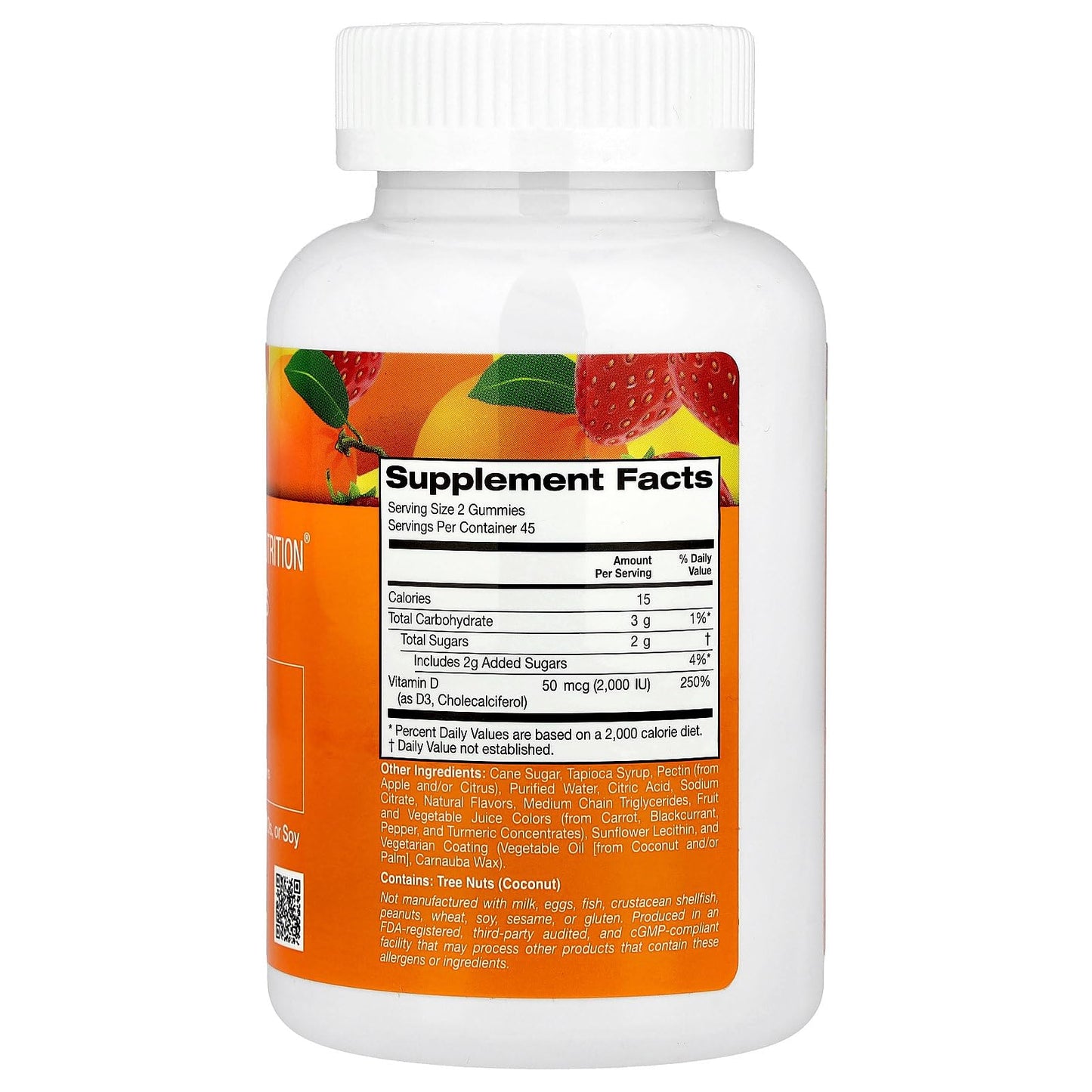 California Gold Nutrition Vitamin D3 Gummies, 90 Gummies
