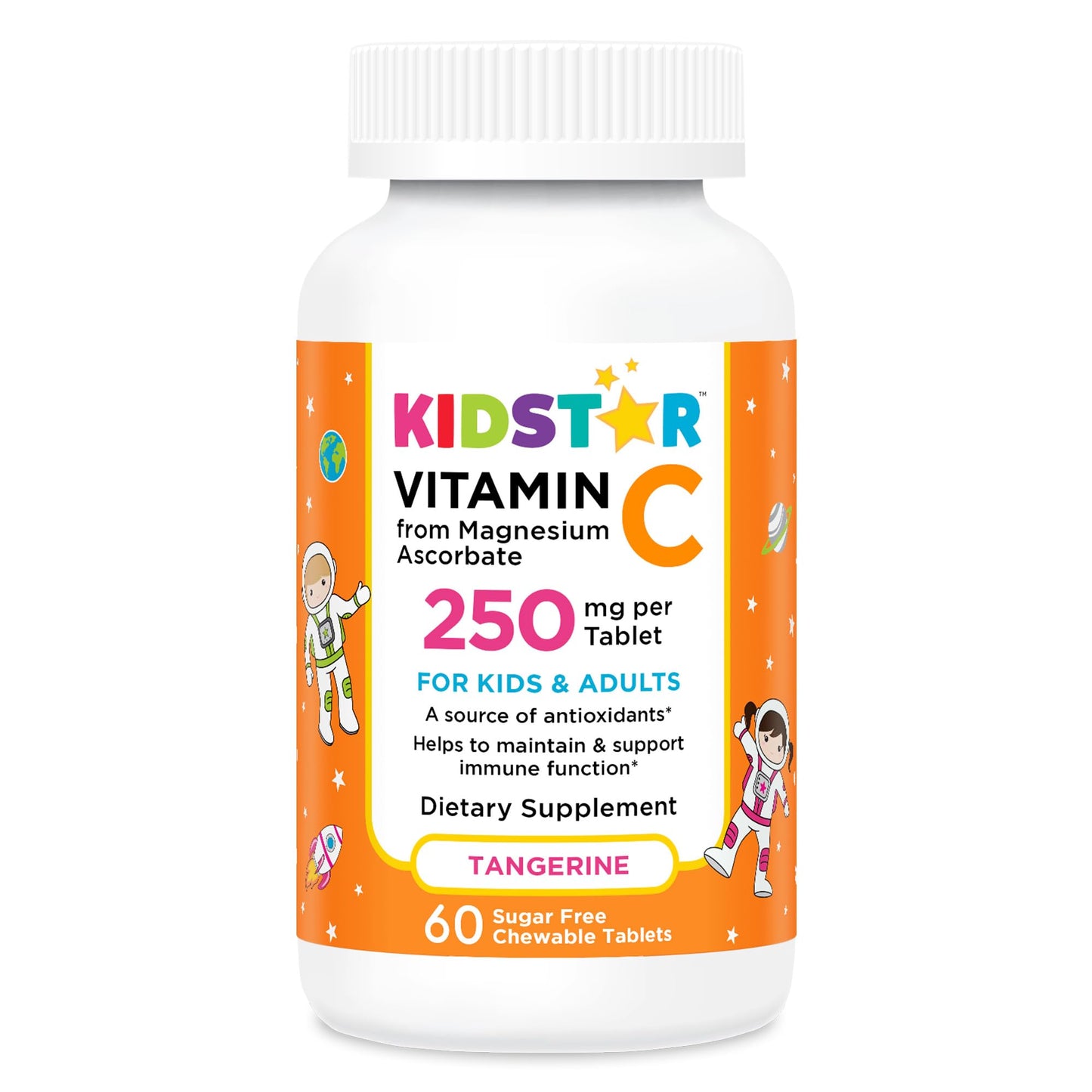 KidStar Nutrients Vitamin C Tablet, 60 Count