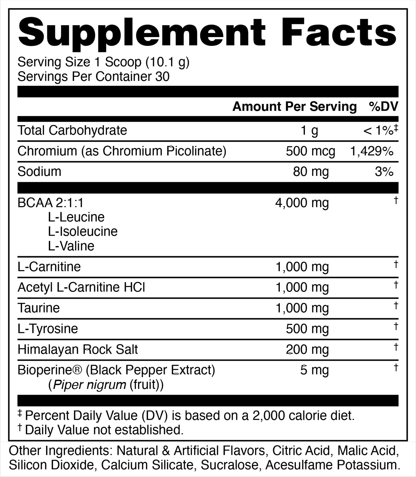 Bucked Up Racked White Gummy Deer Intra Workout BCAA 2-1-1 Formula with L-Carnitine Acetyl-L-Carnitine Taurine and L-Tyrosine Powder 10.7 Ounces