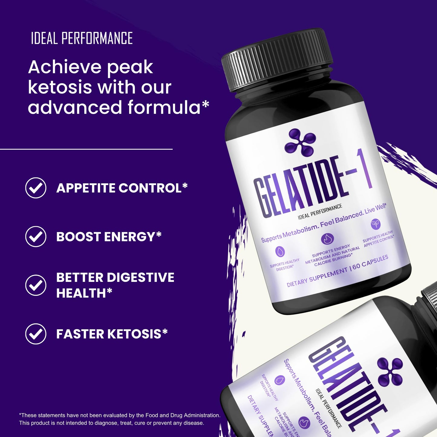 Ideal Performance Gelatide Capsules 180 Count