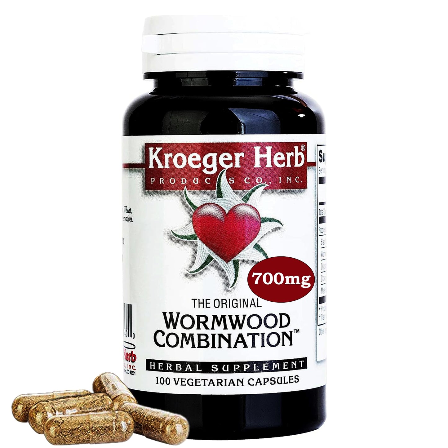 Kroeger Herb Products Wormwood Combination Capsules 2