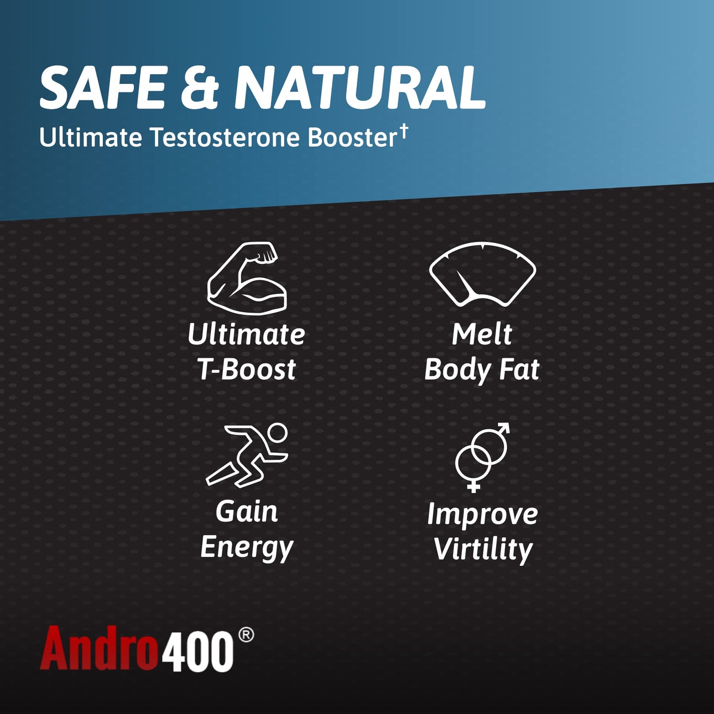Andro400 Ultra Max T Maximum Strength T-Support Complex 60 Capsules