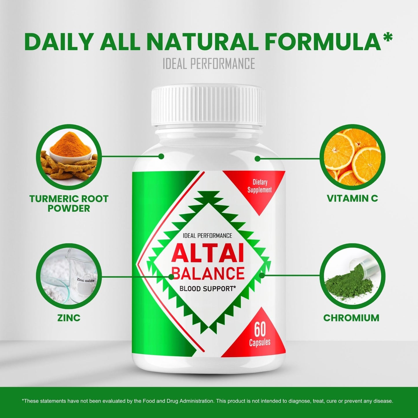 IDEAL PERFORMANCE Altai Balance Support Formula 180 Capsules