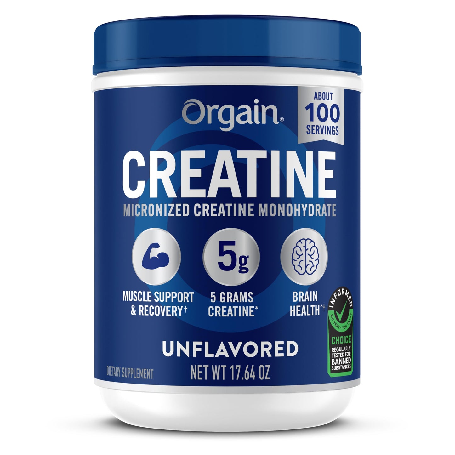 Orgain Creatine Monohydrate Micronized Powder 17.64 oz