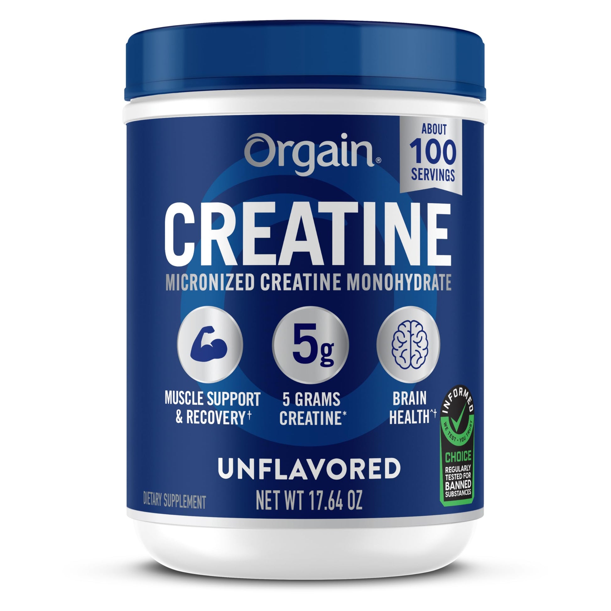 Orgain Creatine Monohydrate Micronized Powder 17.64 oz