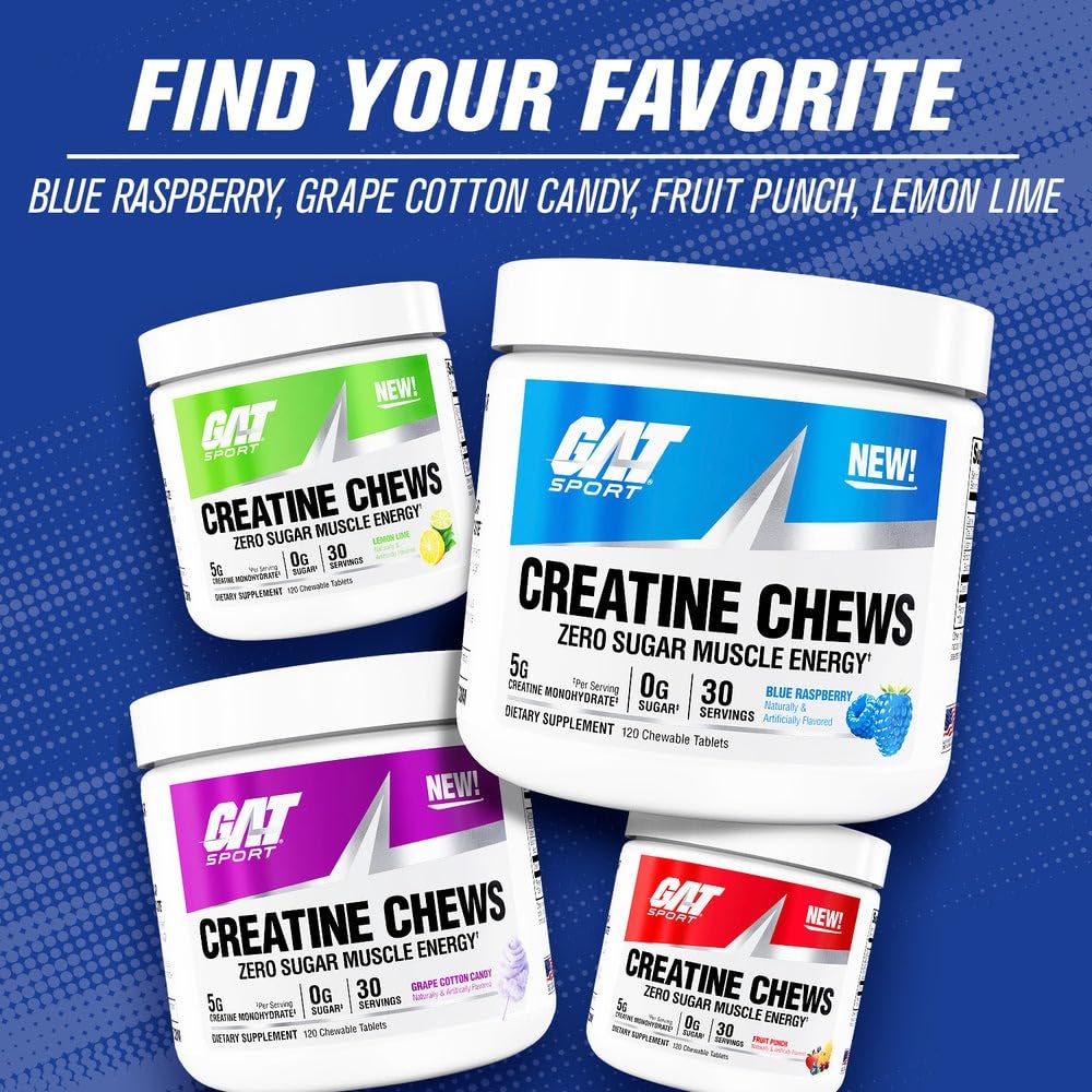 GAT SPORT Creatine Chews Chewable 30 Count