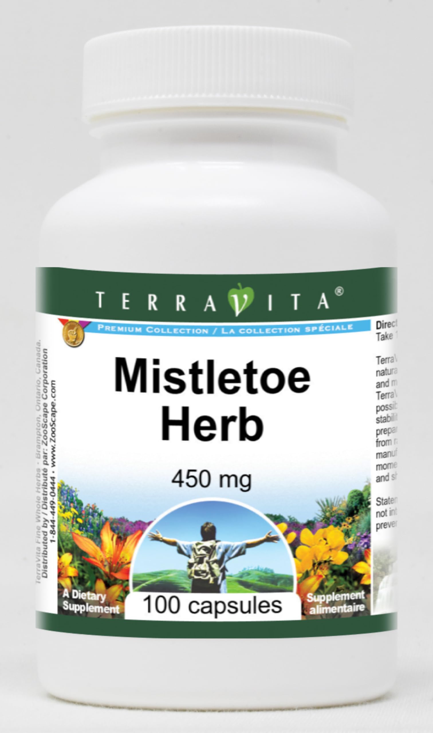 Terravita Mistletoe Herb 450 mg Capsules, 300 Count