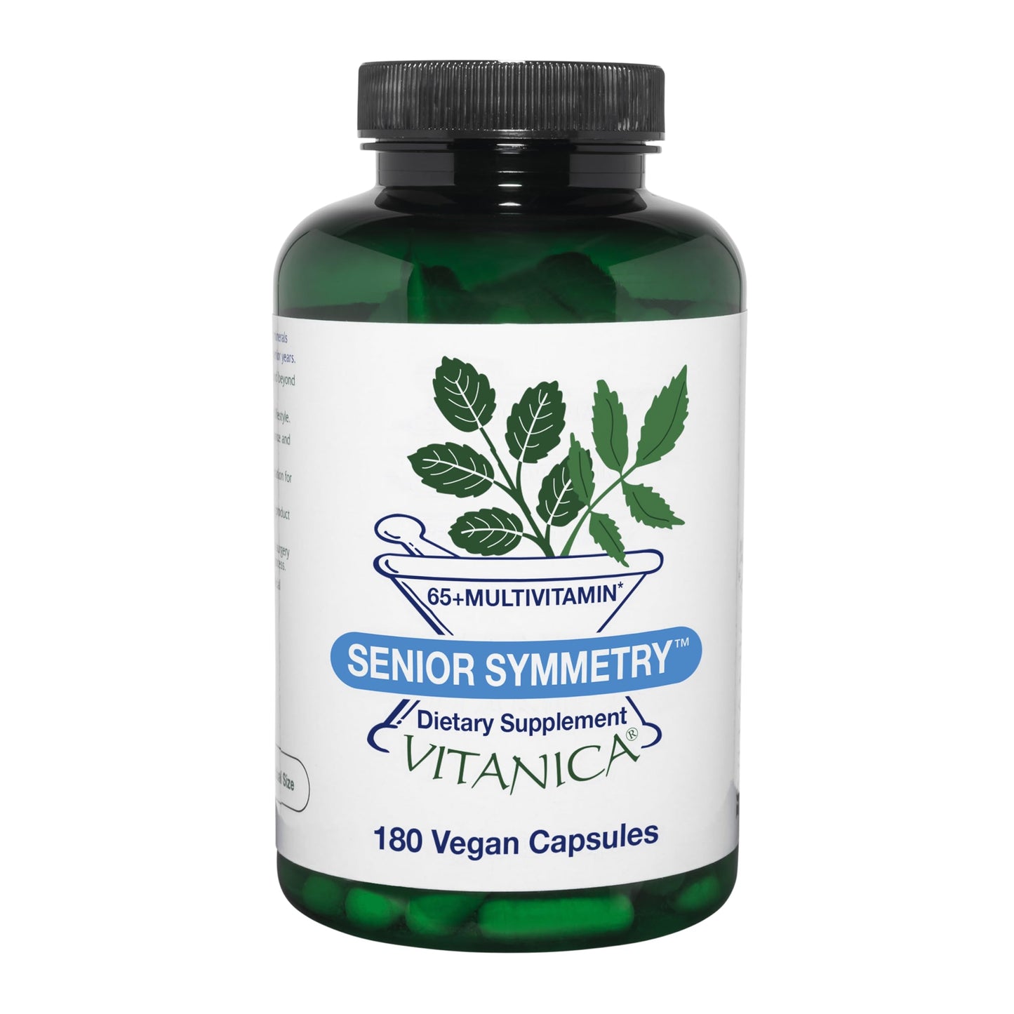 Vitanica Senior Symmetry 65 Years + Multivitamins and Minerals, Vegan Capsule, 180 Count