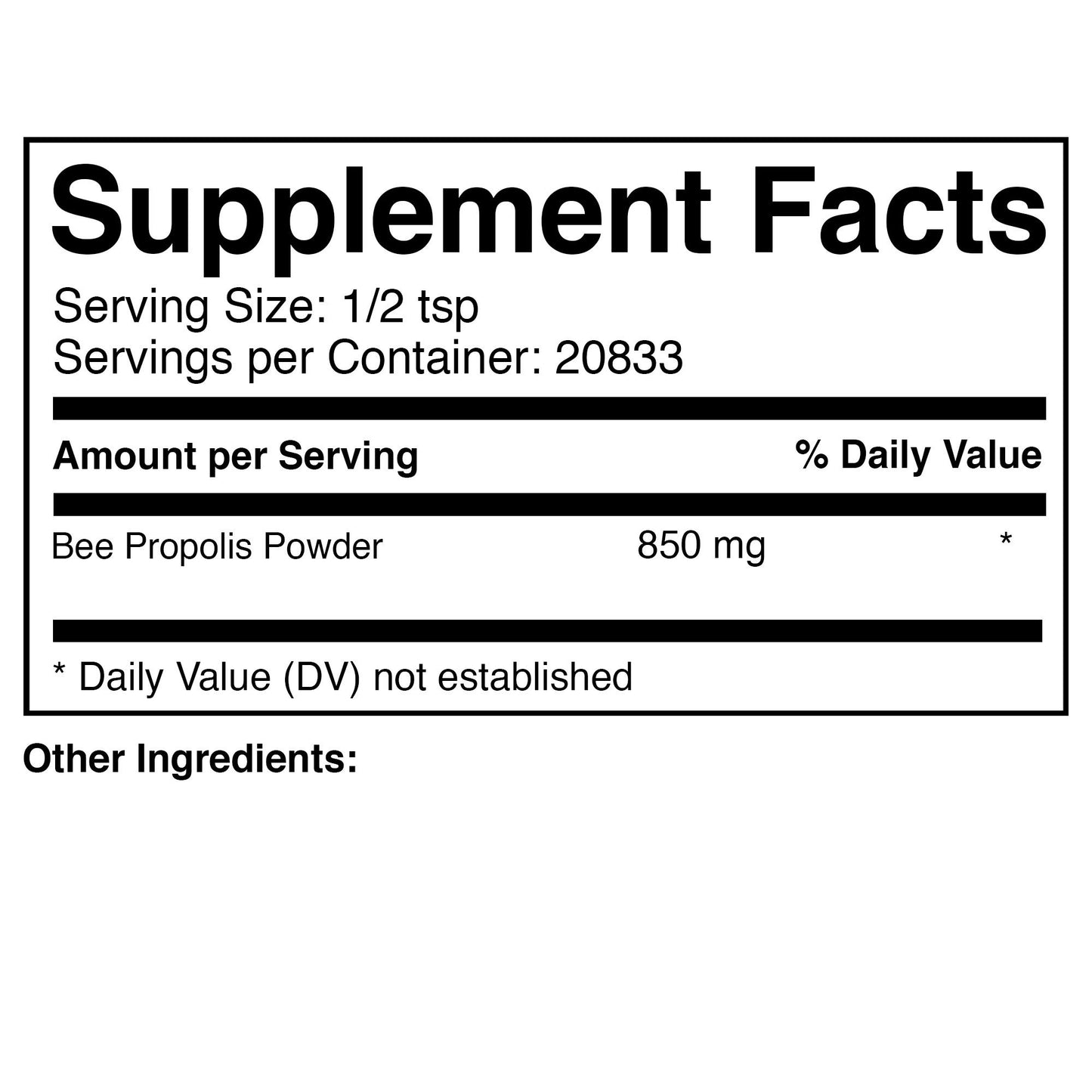 Prescribed For Life Bee Propolis Powder Extract 60% Standardized, 55.12 lb