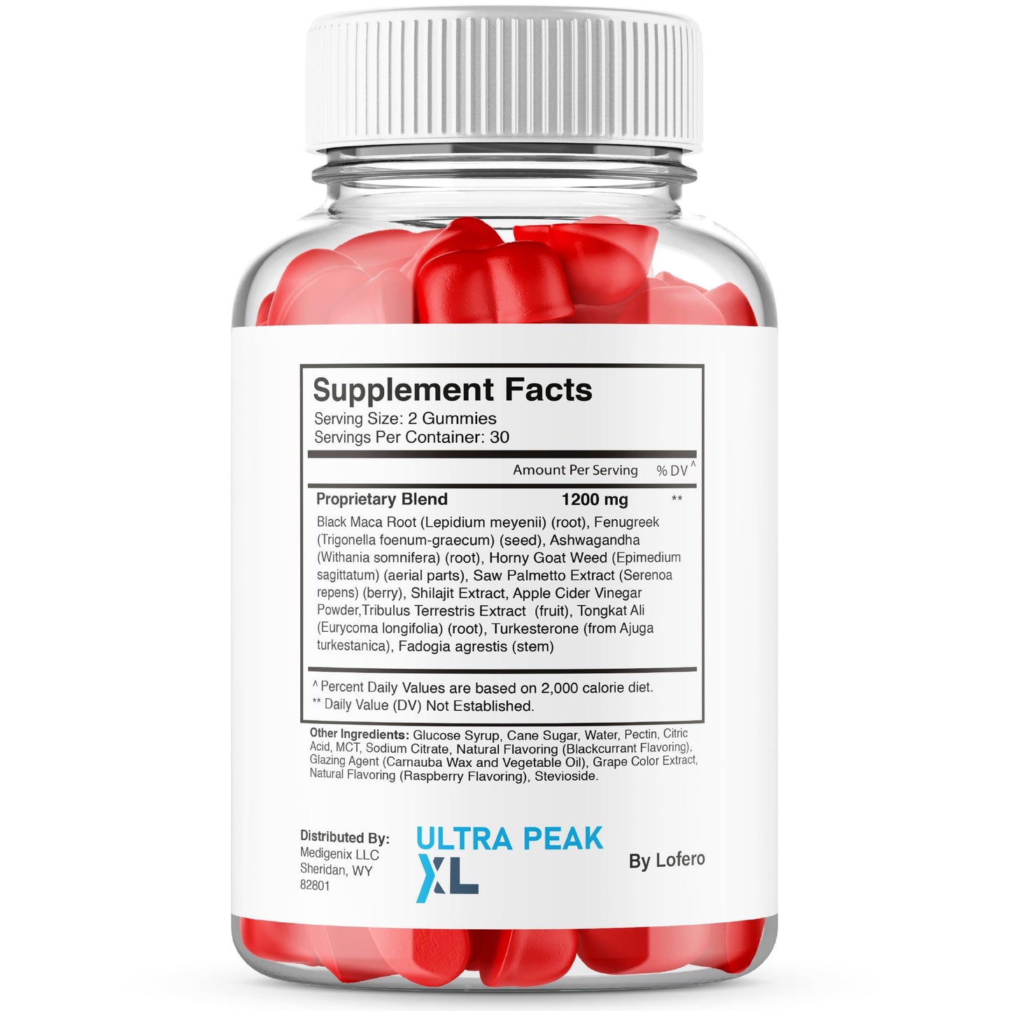 Lofero Ultra Peak XL Performance Gummies for Men, 300 ct