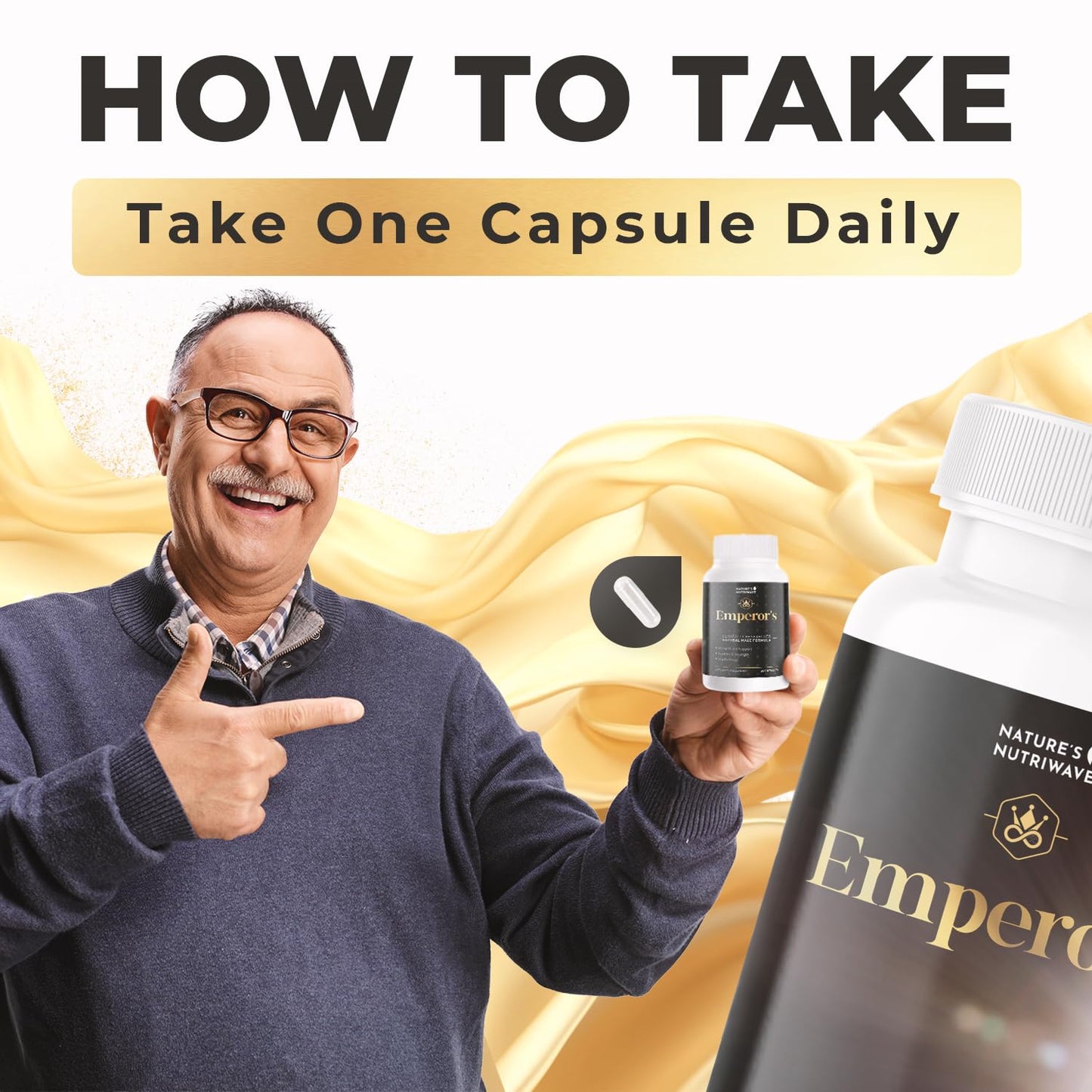 Nature’s NutriWave Emperor's Vigor Tonic – Herbal Formula 180 Capsules