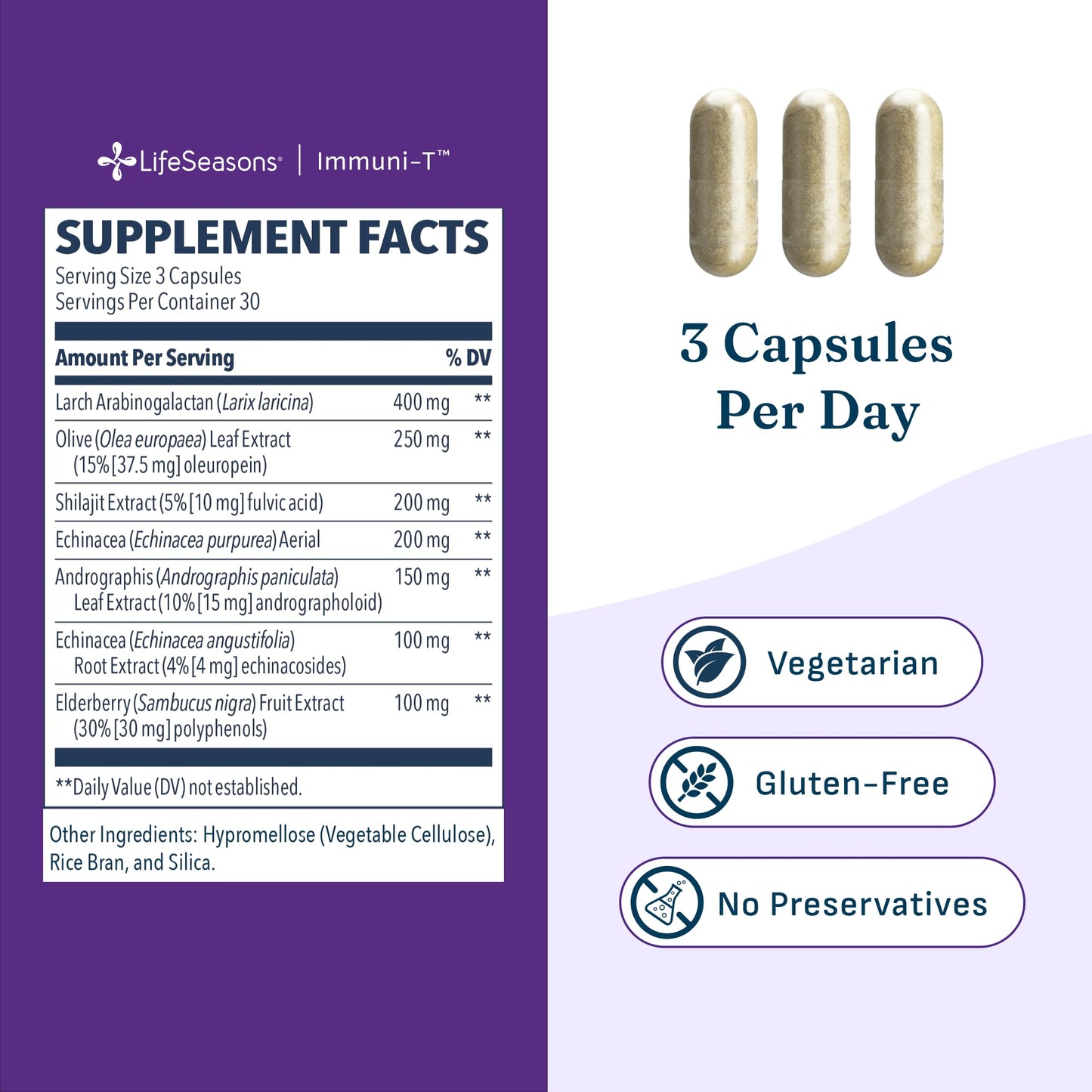 LifeSeasons Immuni-T 90 Capsules