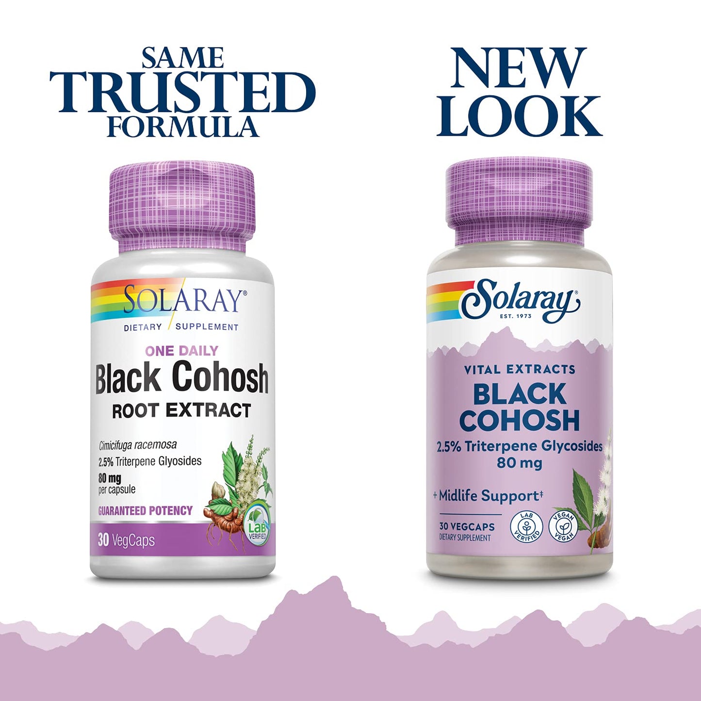 SOLARAY Black Cohosh Root Extract 80 mg Capsule, 30 Count