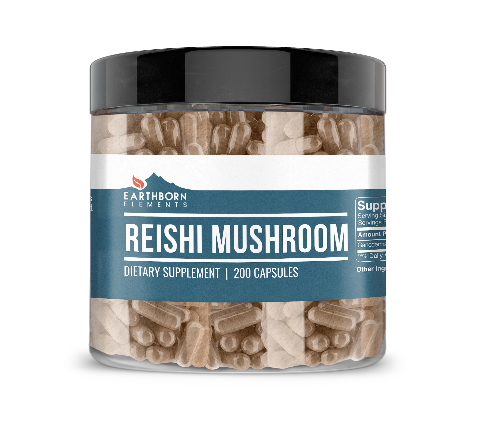 Earthborn Elements Reishi Mushroom Capsules 200