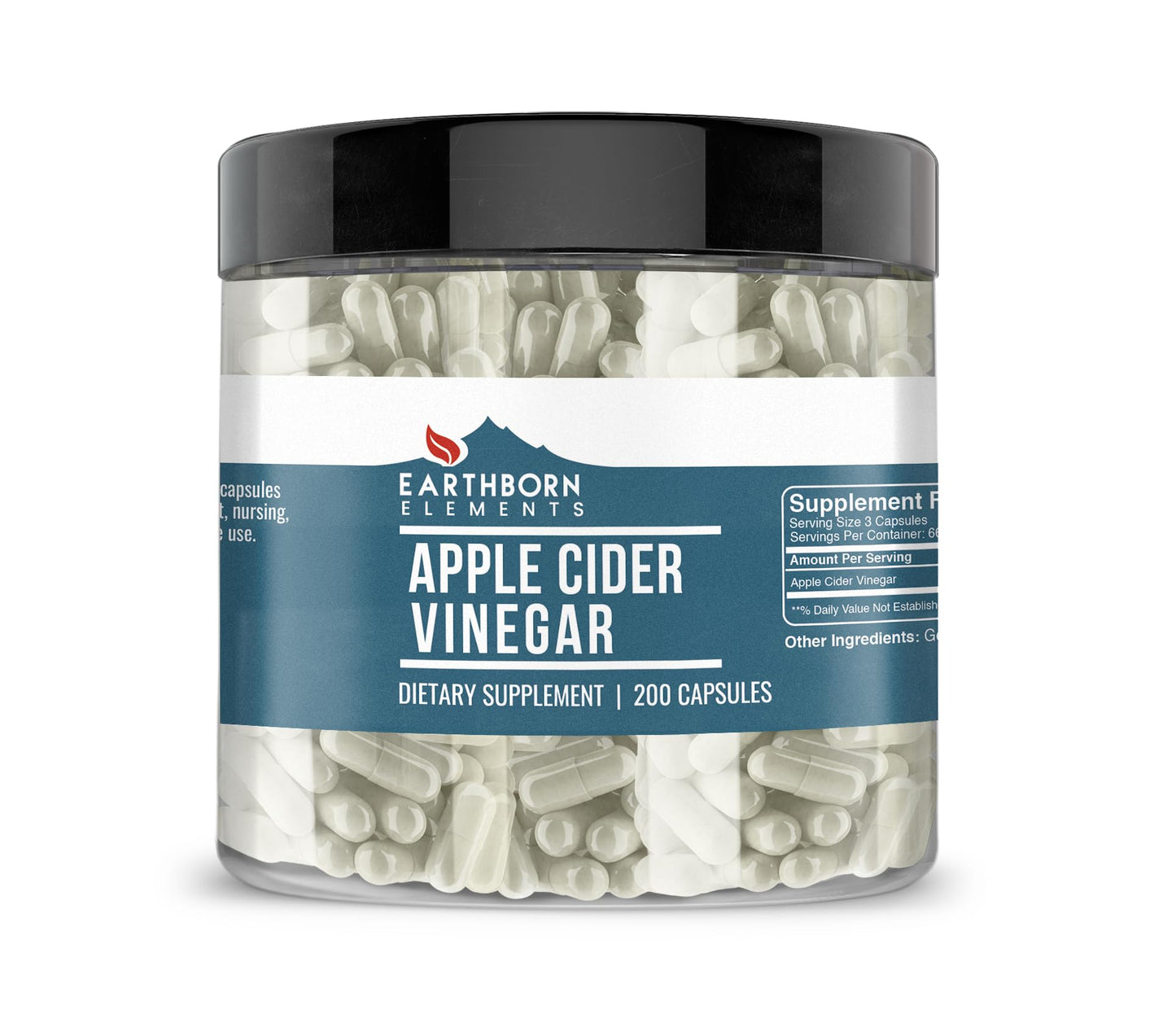 Earthborn Elements Apple Cider Vinegar Capsules 200