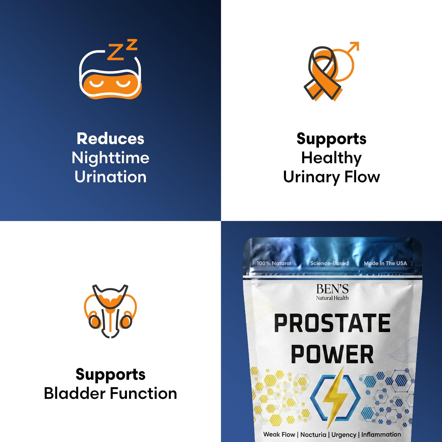 Ben's Natural Health Prostate Power Supplement 60 Capsules