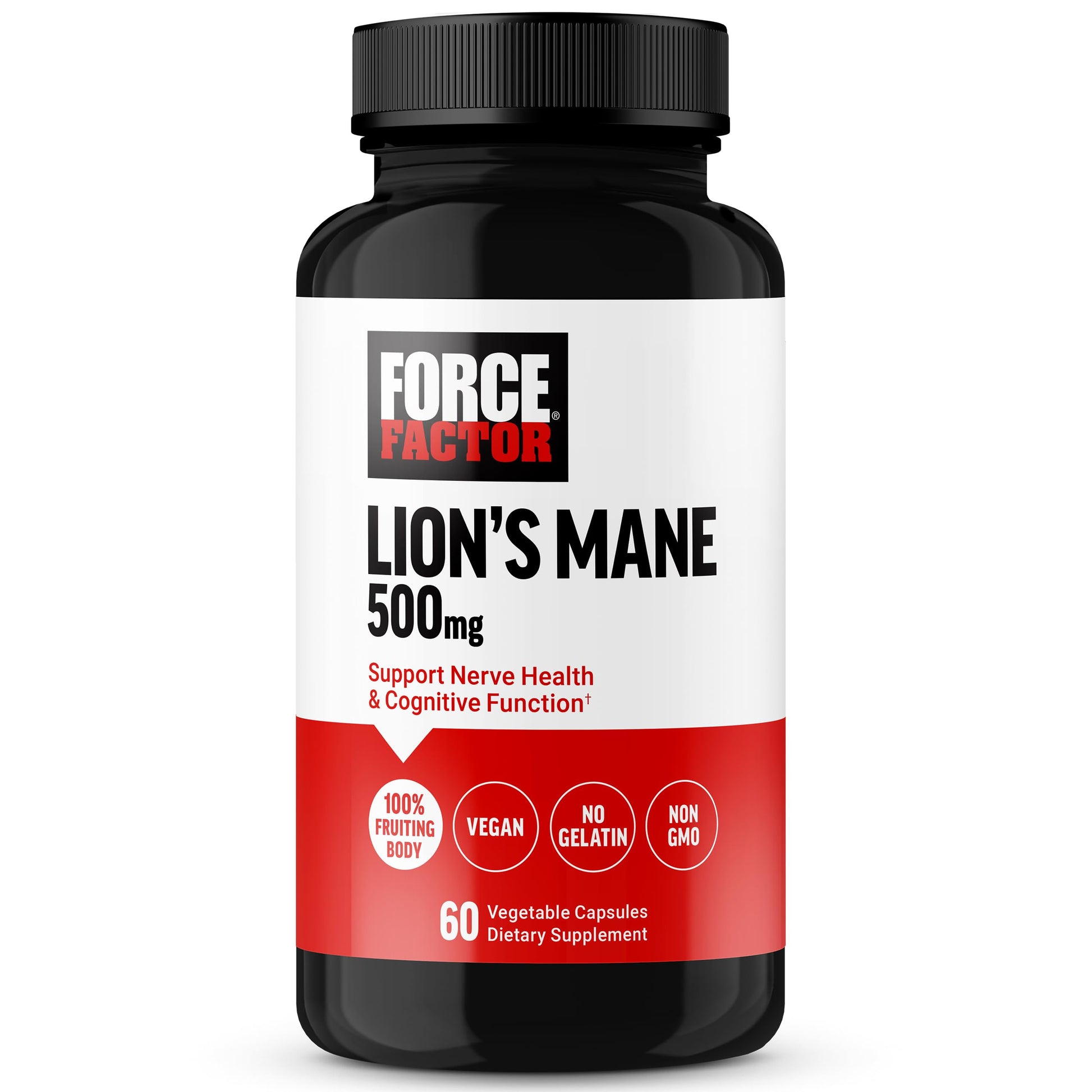 Force Factor Lion's Mane Supplement Capsules, 60 Count