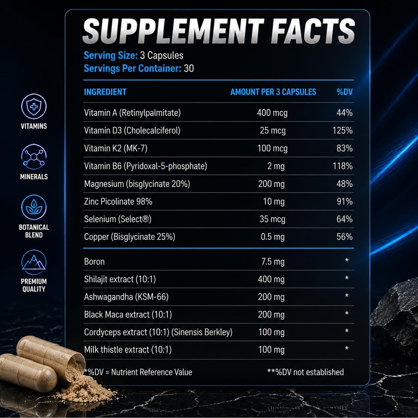 ZAPPLY T1 Supplement Capsules 150