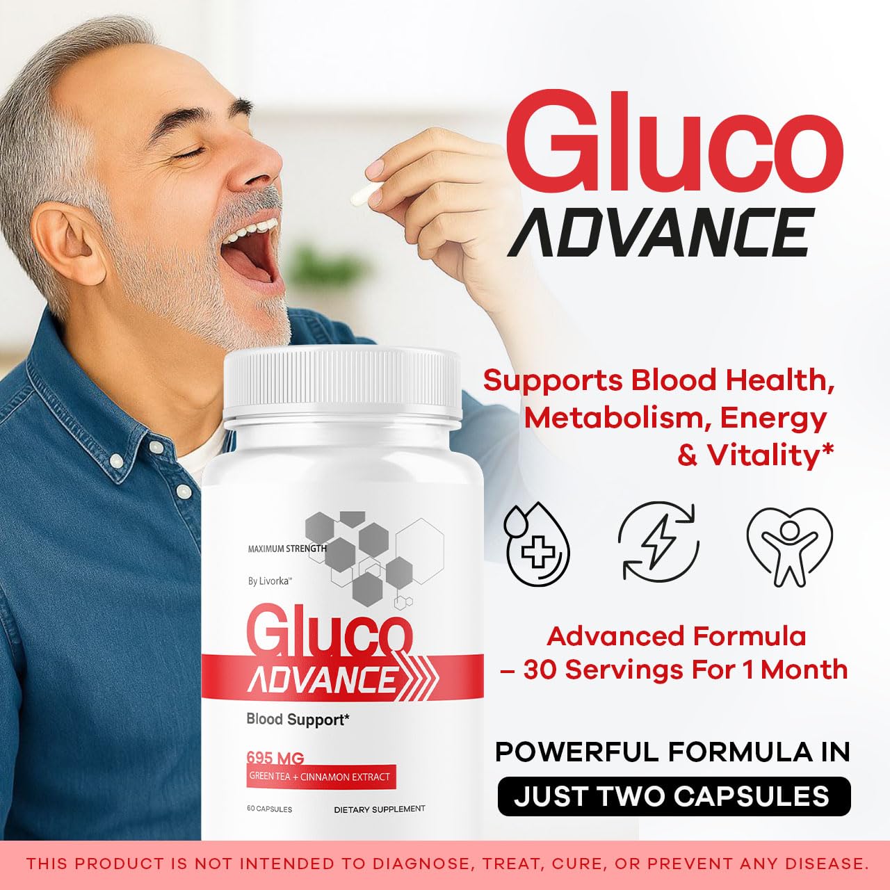 LIVORKA Gluco Advance Capsules 120 Capsules
