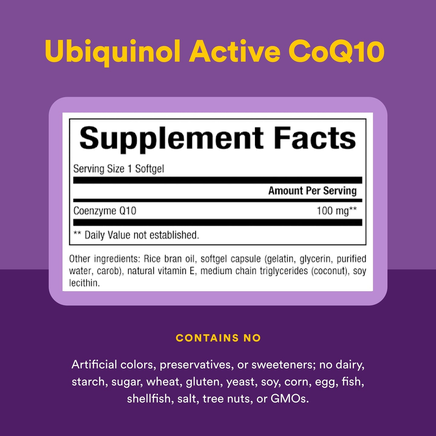 Natural Factors Coenzyme Q10 Softgels 240