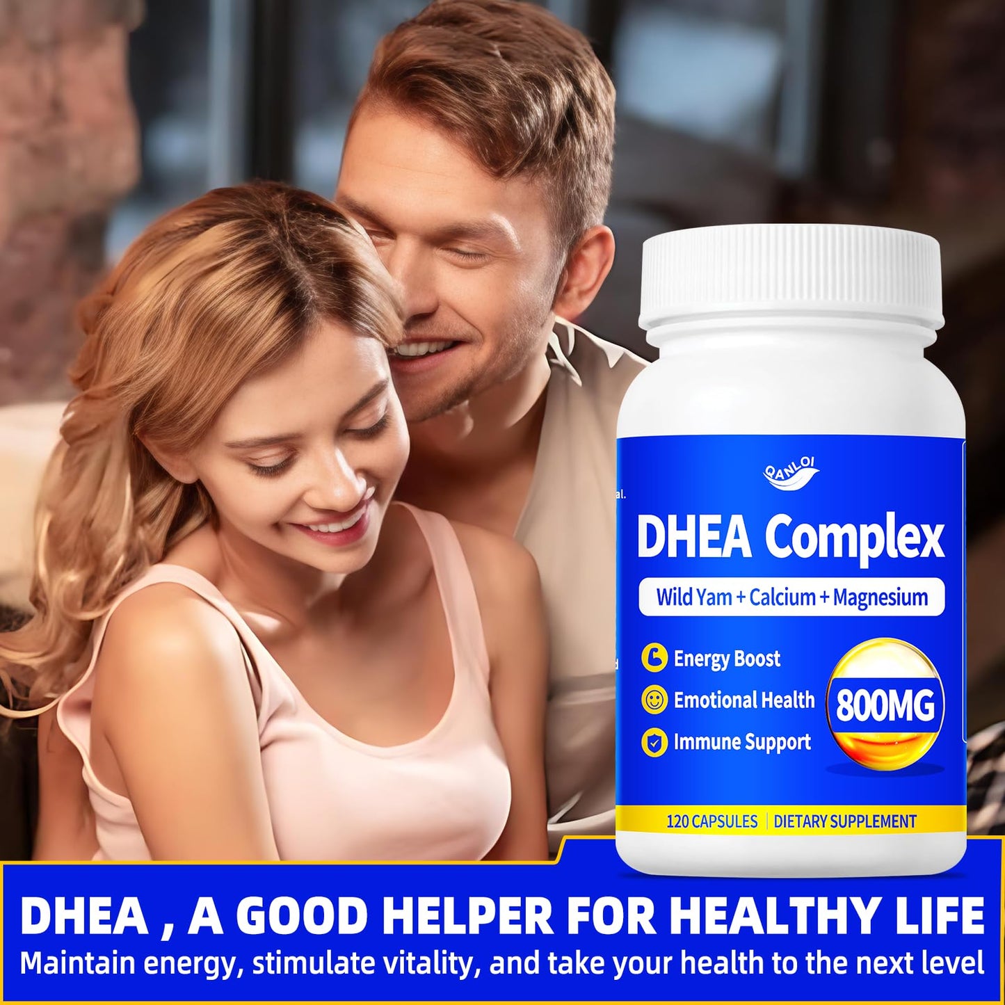 QANLOI DHEA Supplement Capsule 120 Capsules