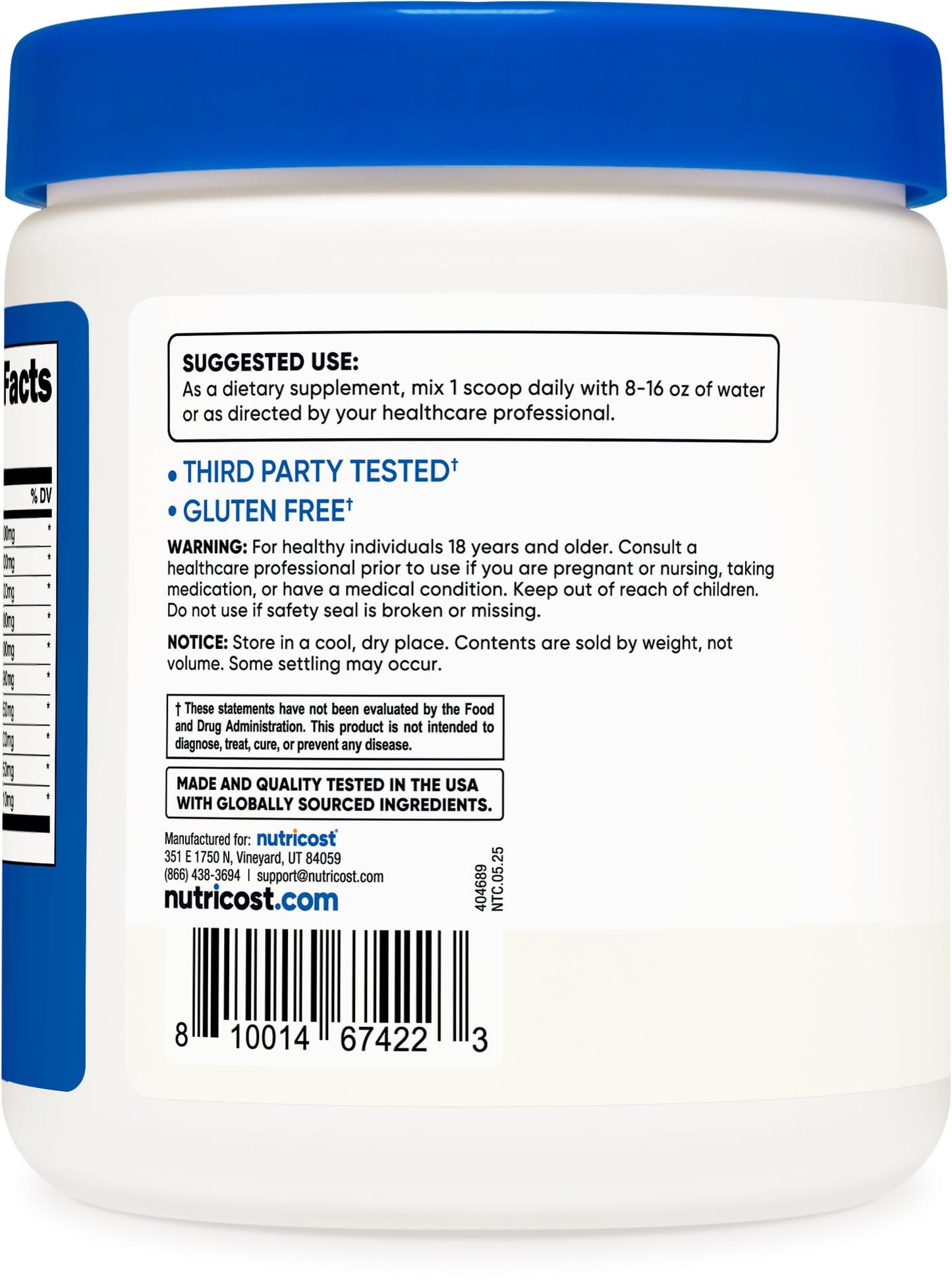 Nutricost EAA Powder 30 Servings, 8.8 oz