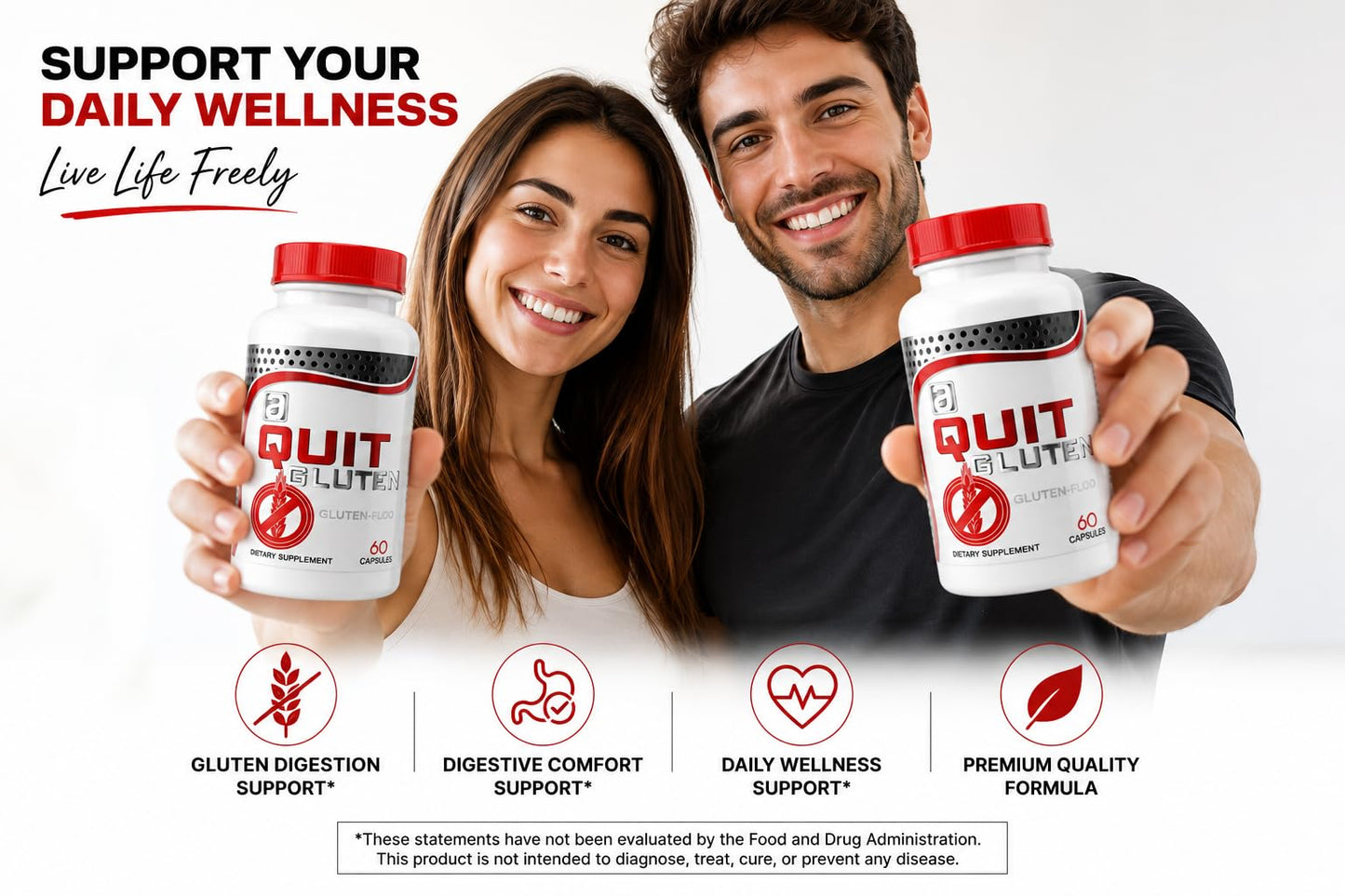 QUIT GLUTEN Quit Gluten Capsule 60 Count