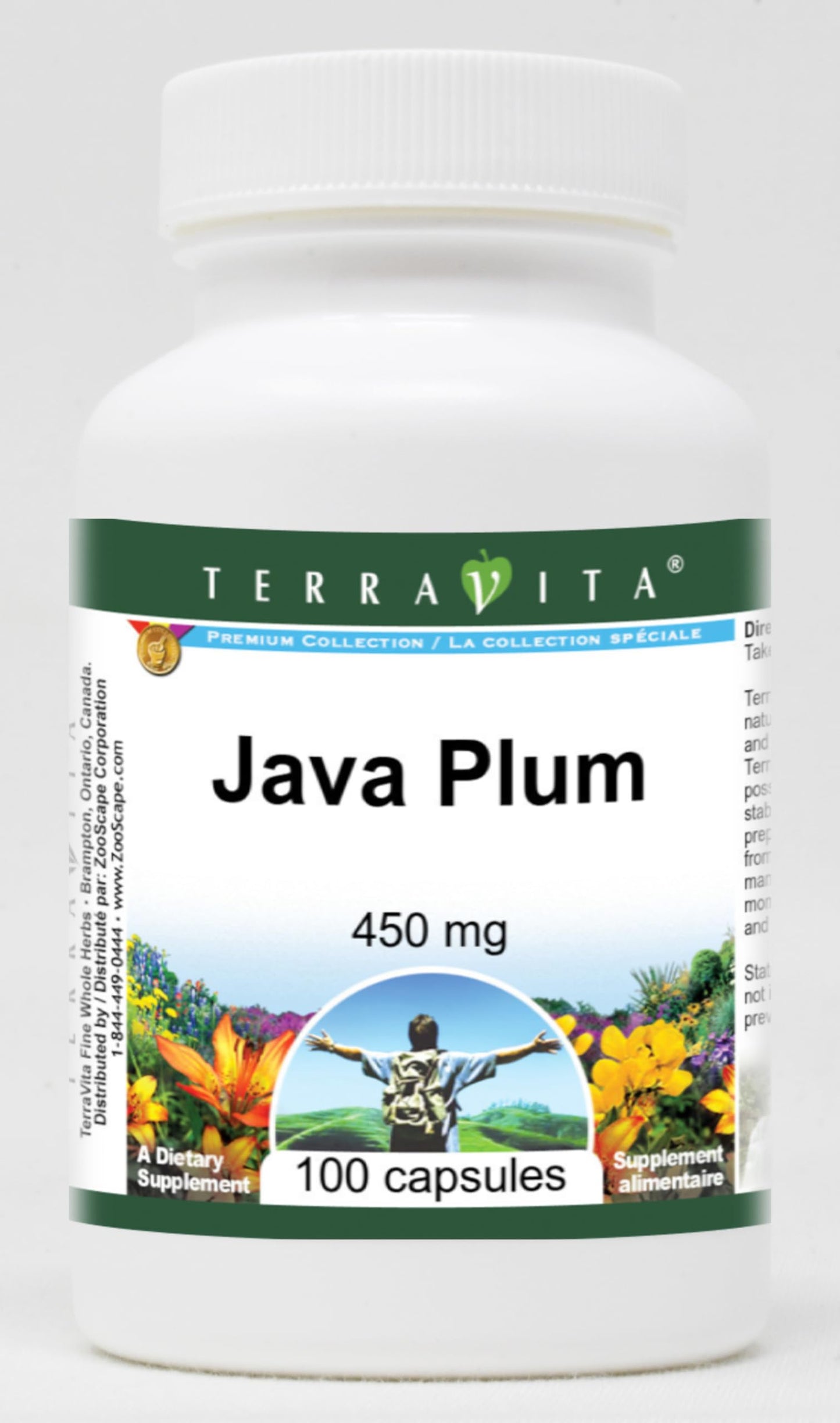 Terravita Java Plum 450 mg Capsules, 300 Count
