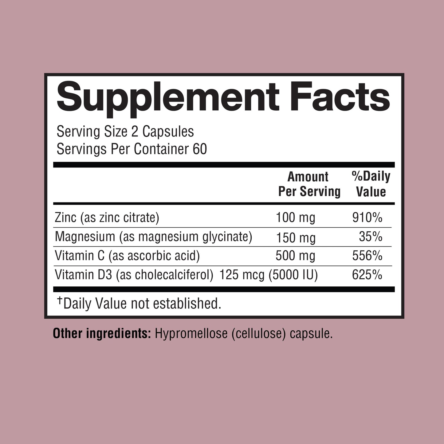 Happi Mi Nutrition Zinc Mineral Supplement Capsule, 120 Count