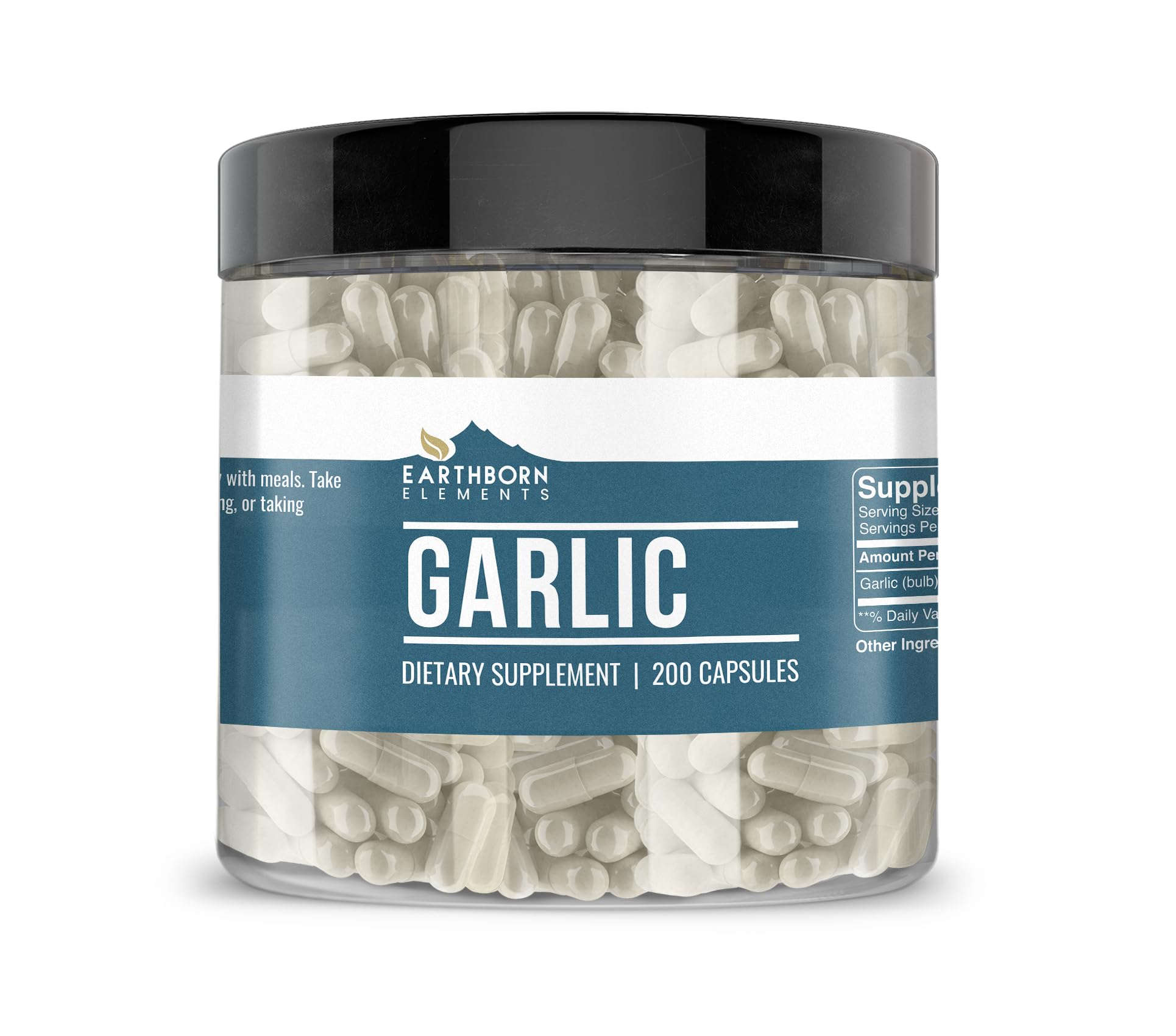 Earthborn Elements Garlic Capsules 200 Count