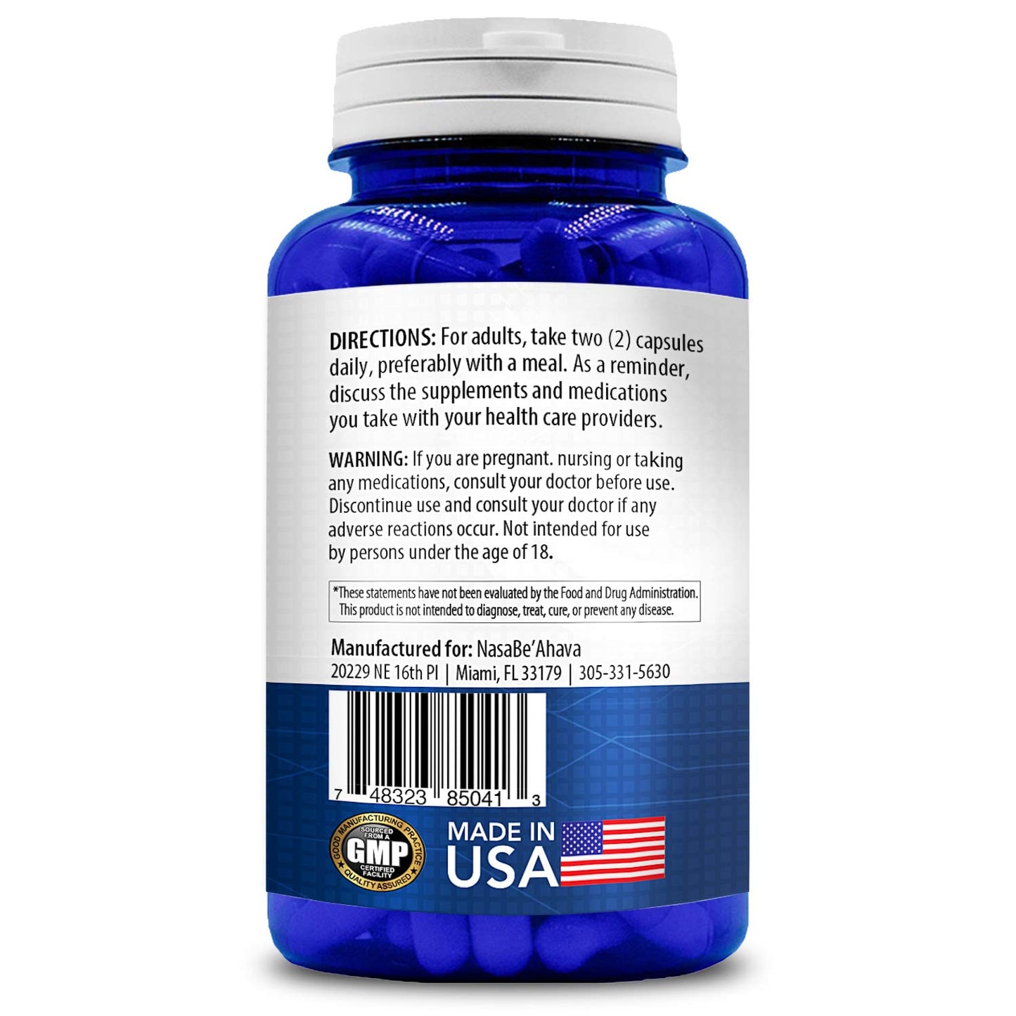 NasaBeahava Pure Omega 7 Fatty Acids 200 Capsules