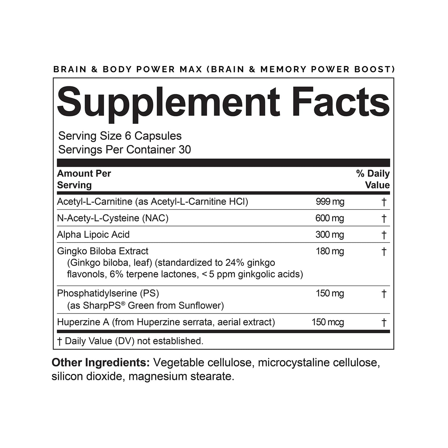 BRAINMD Brain & Body Power Max Capsules 420
