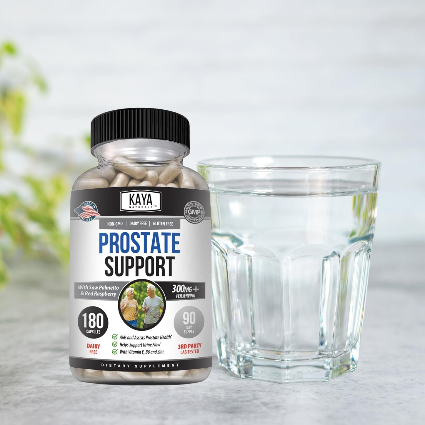 Kaya Naturals Prostate Support Capsules, 180 Count