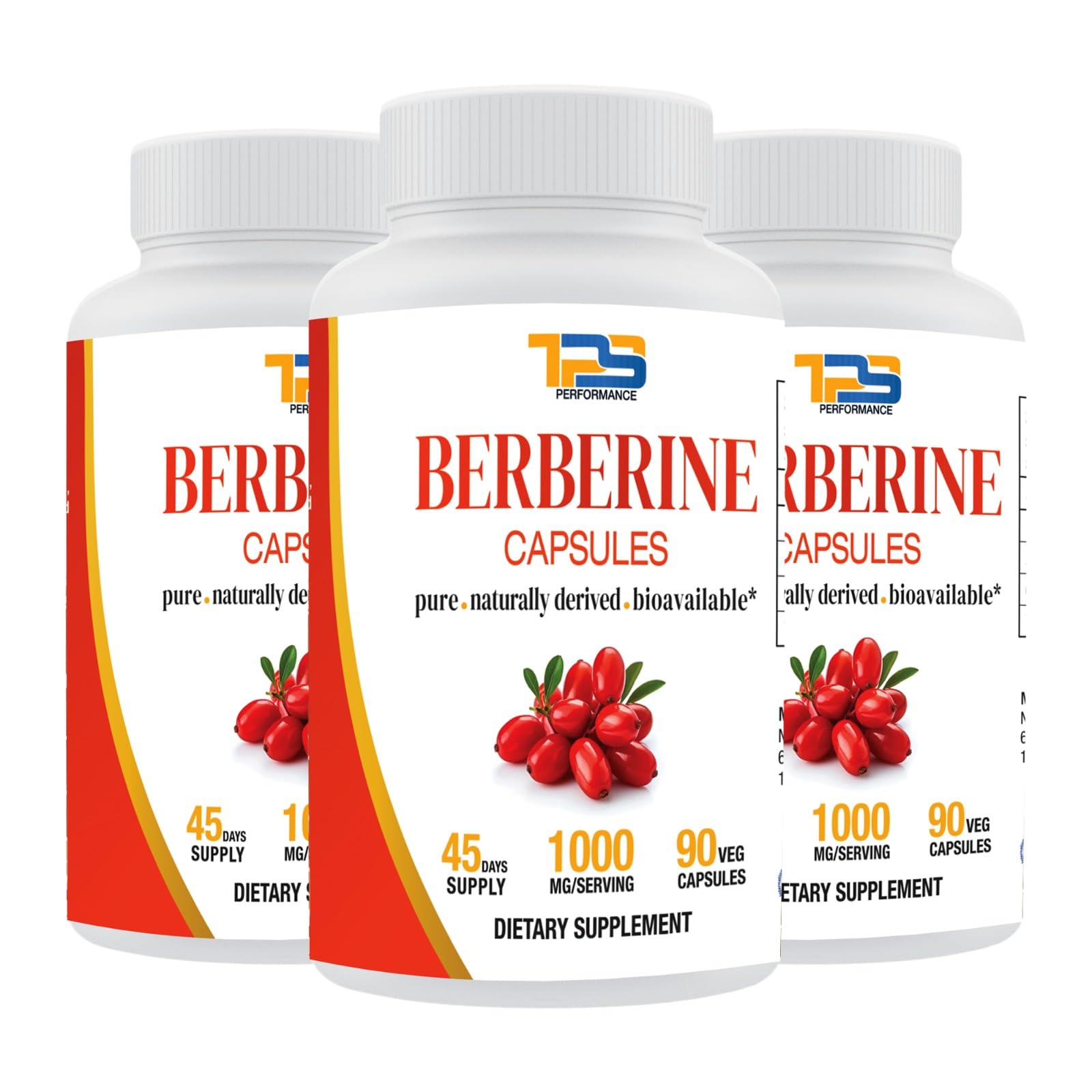 TPS PERFORMANCE Berberine Capsules 3 Count