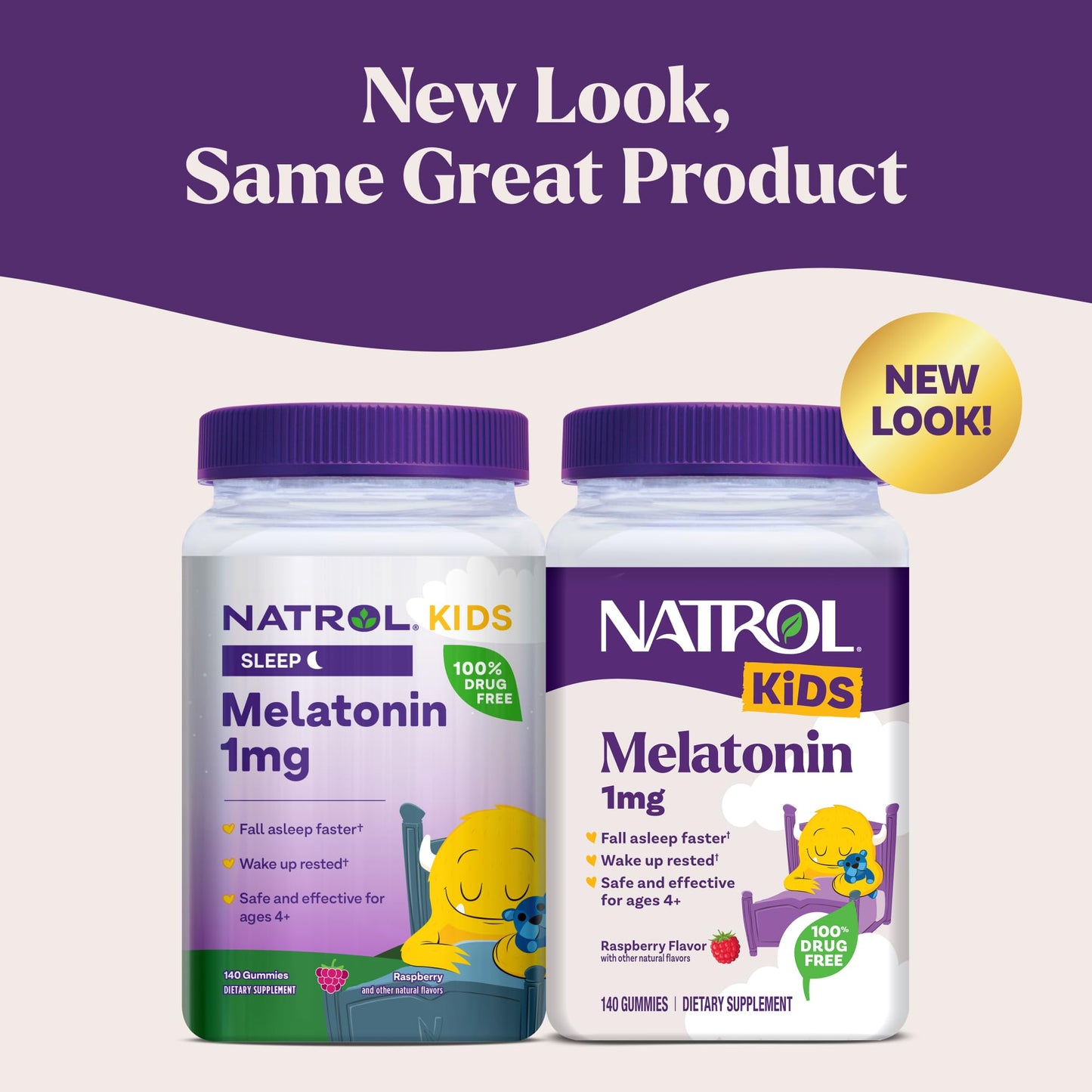 Natrol Kids Melatonin Gummies 1mg, Gummy, 140 Count