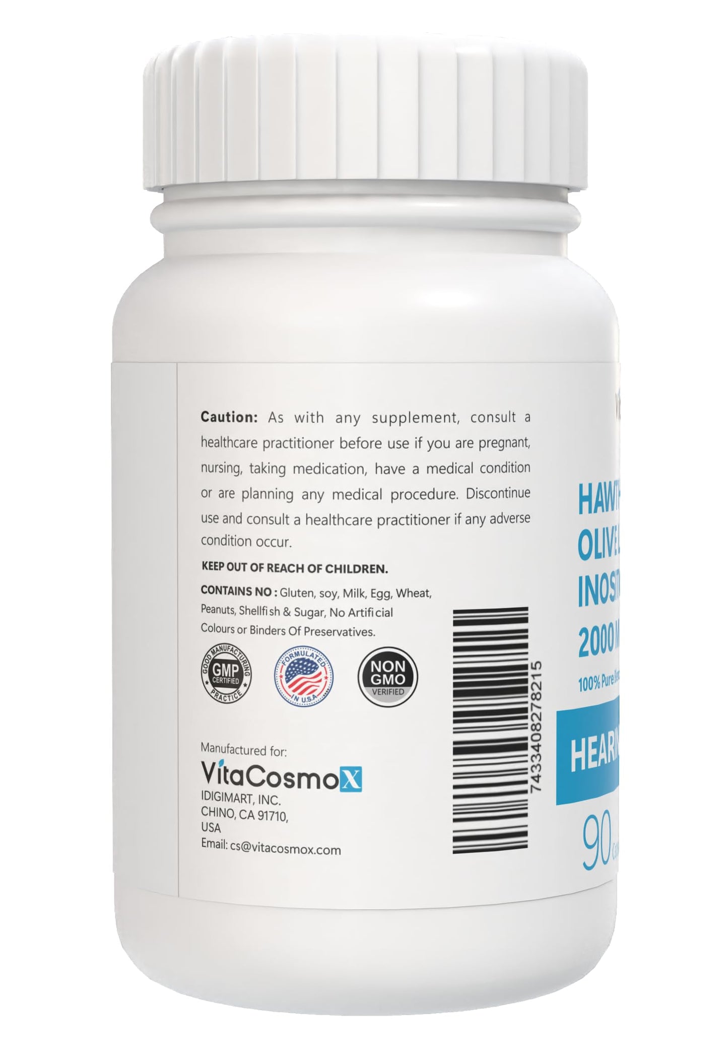 VitaCosmoX Hearing Support Supplement Capsule, 90 Capsules