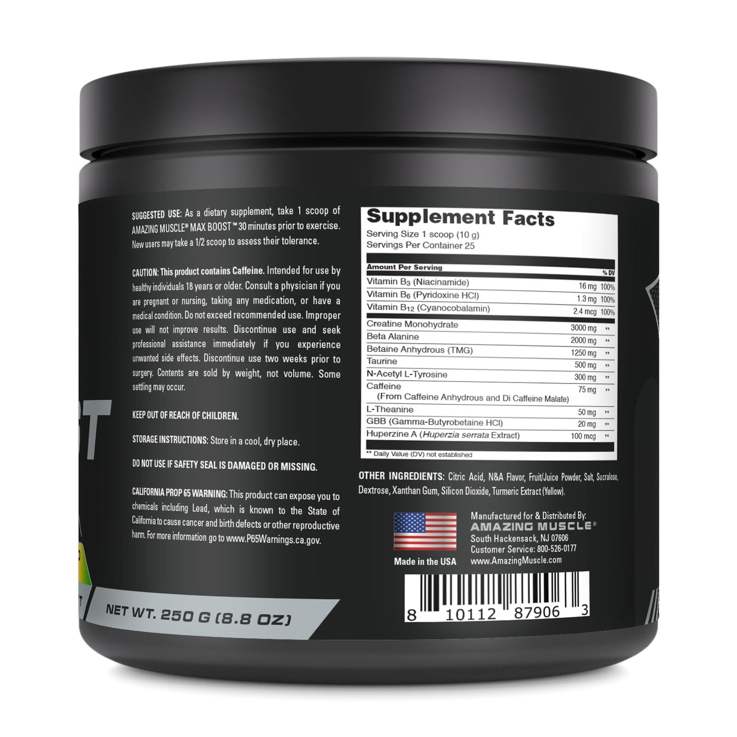 Amazing Muscle Max Boost Powder 8.8 Ounce