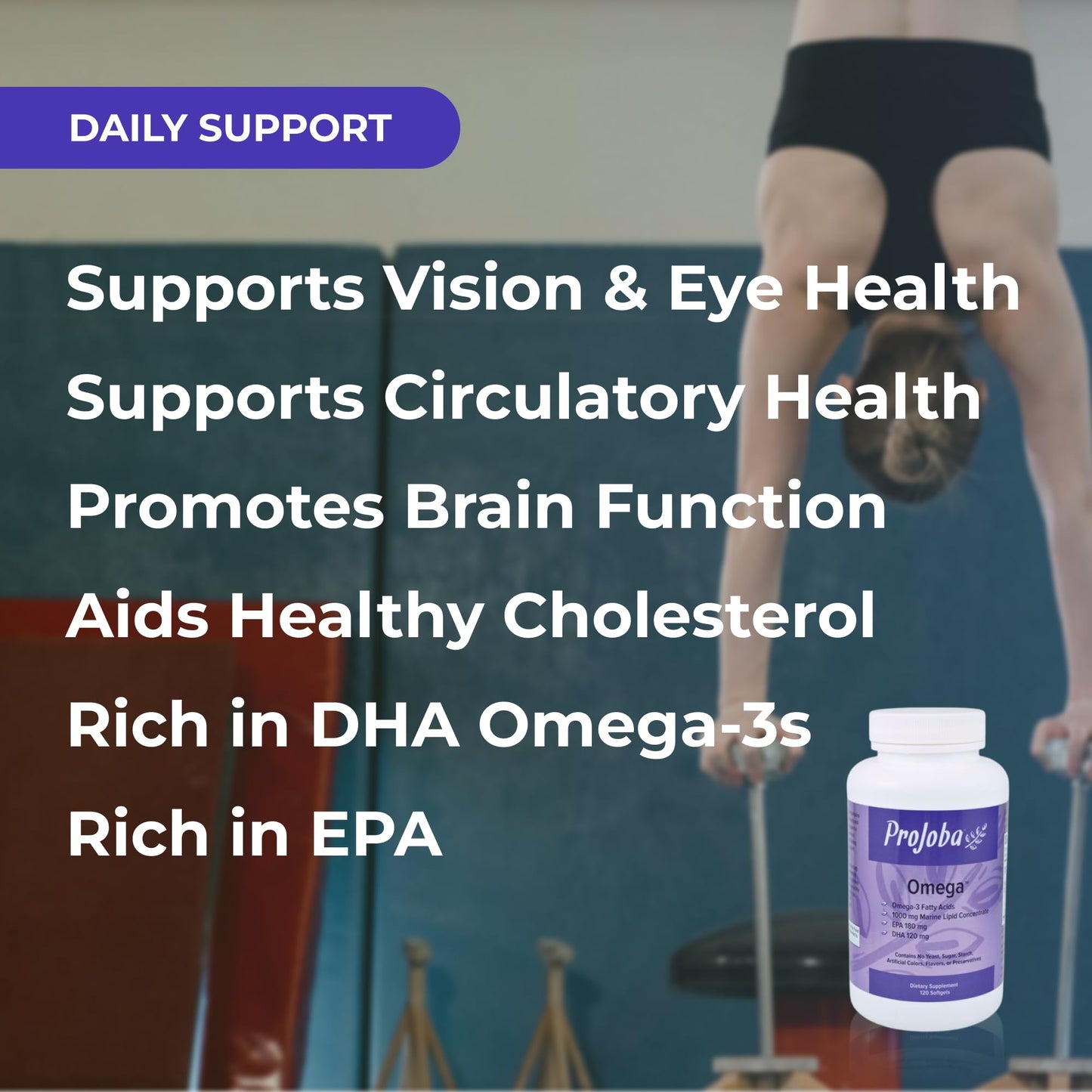 Youngevity Projoba Omega 1000 mg Omega-3 Fish Oil Softgels, 240 Count