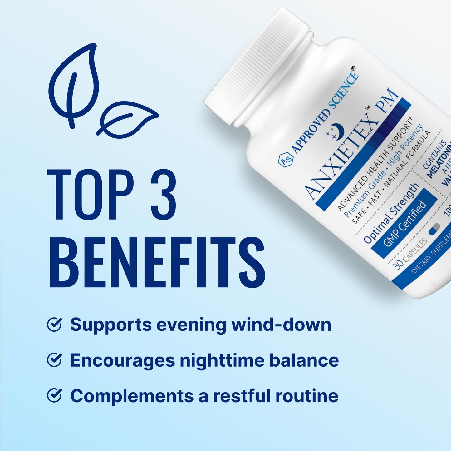 Approved Science Anxietex Night, 30 Capsules