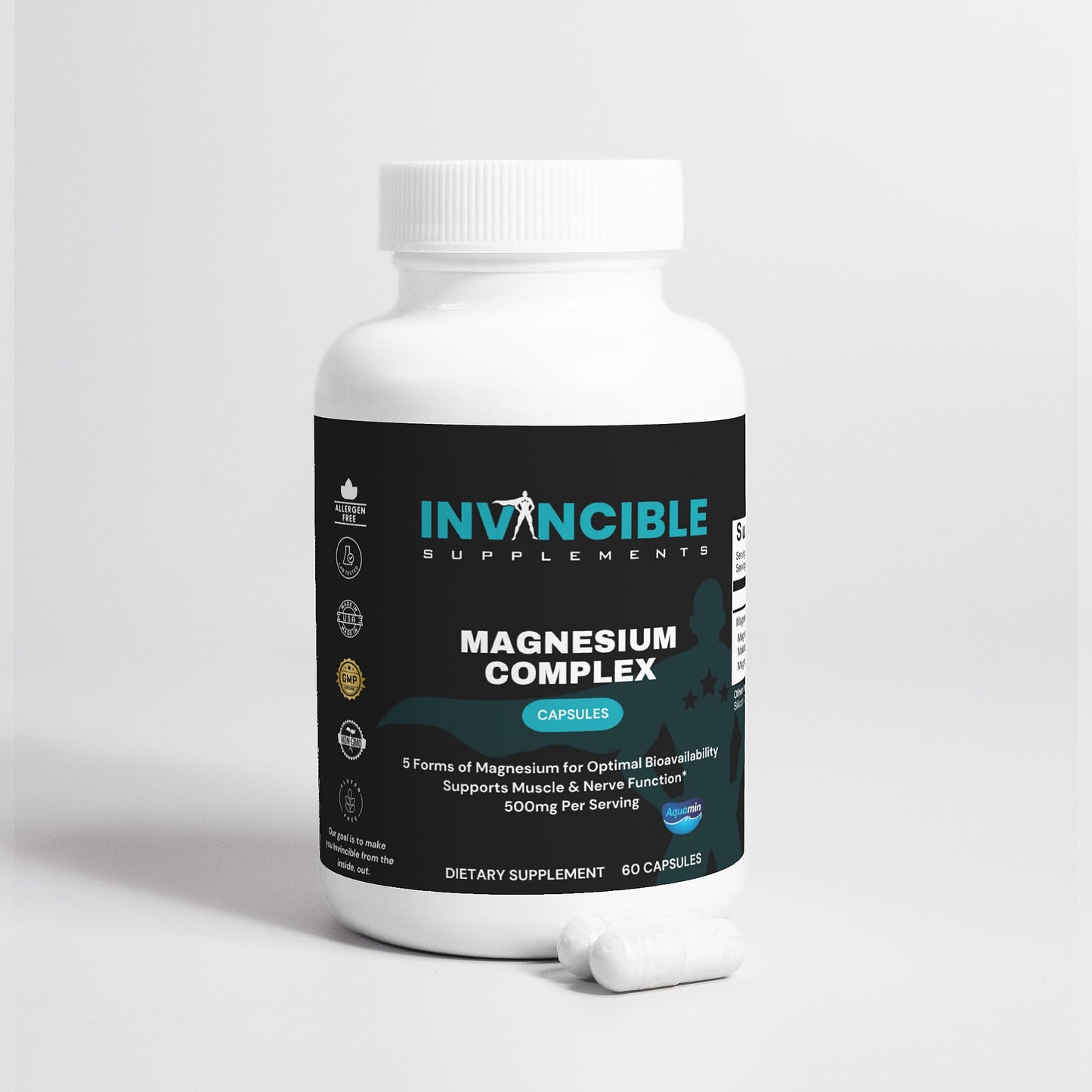 Invincible Supplements Ultimate Magnesium Complex Capsules 60 Count