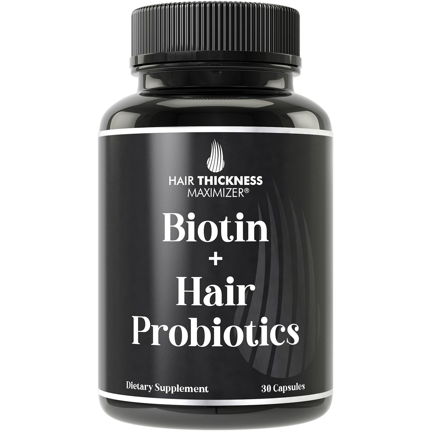 Hair Thickness Maximizer Biotin 10000mcg Hair Growth Vitamins with Probiotics Capsule, 30 Count