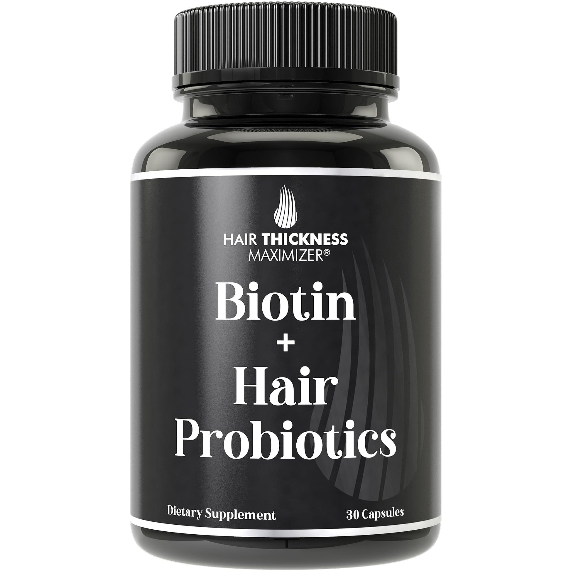 Hair Thickness Maximizer Biotin 10000mcg Hair Growth Vitamins with Probiotics Capsule, 30 Count
