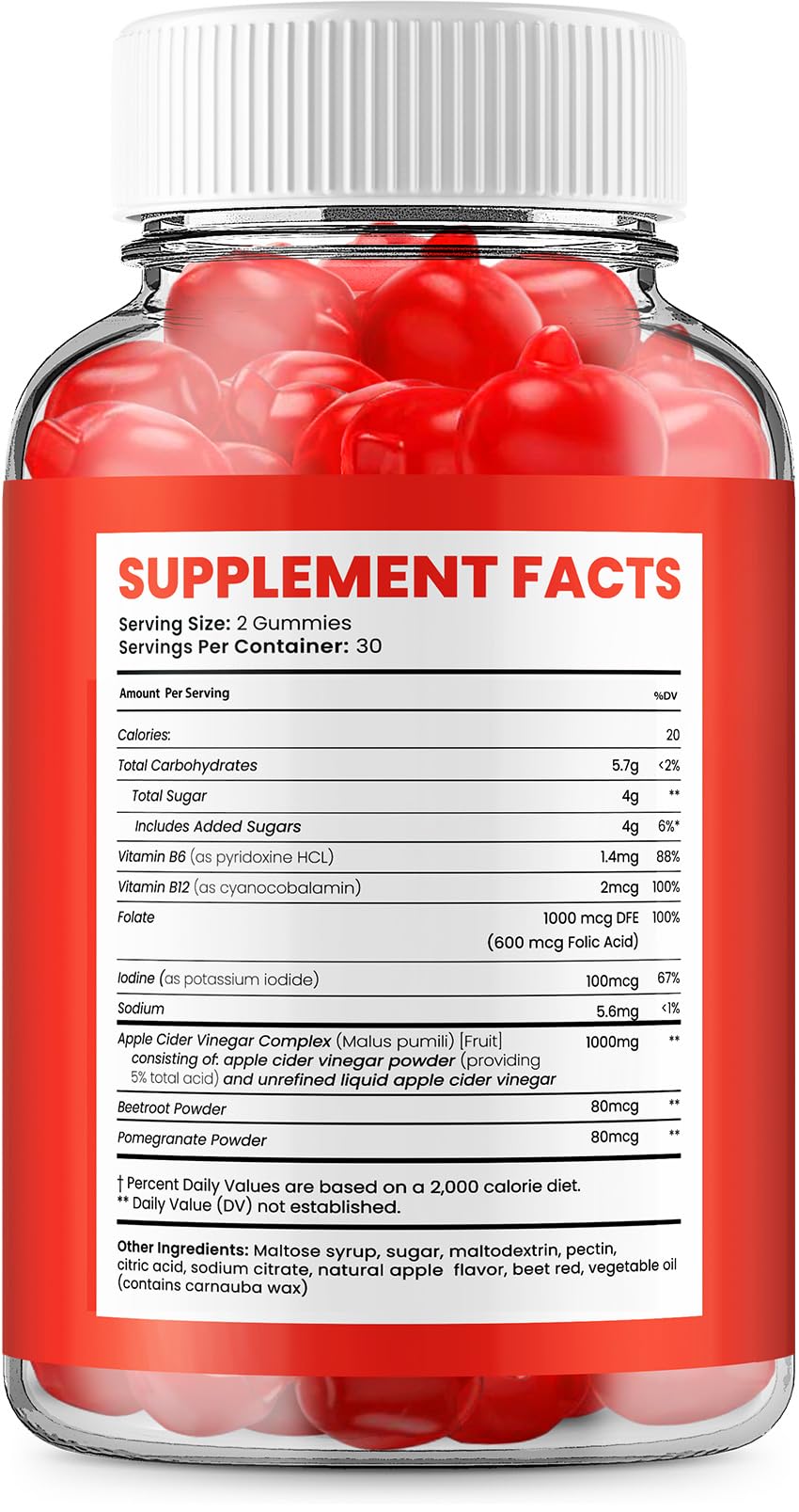 Indelo Jelly Lean Advanced Formula Supplement for Daily Health Support Gummy 60 Count