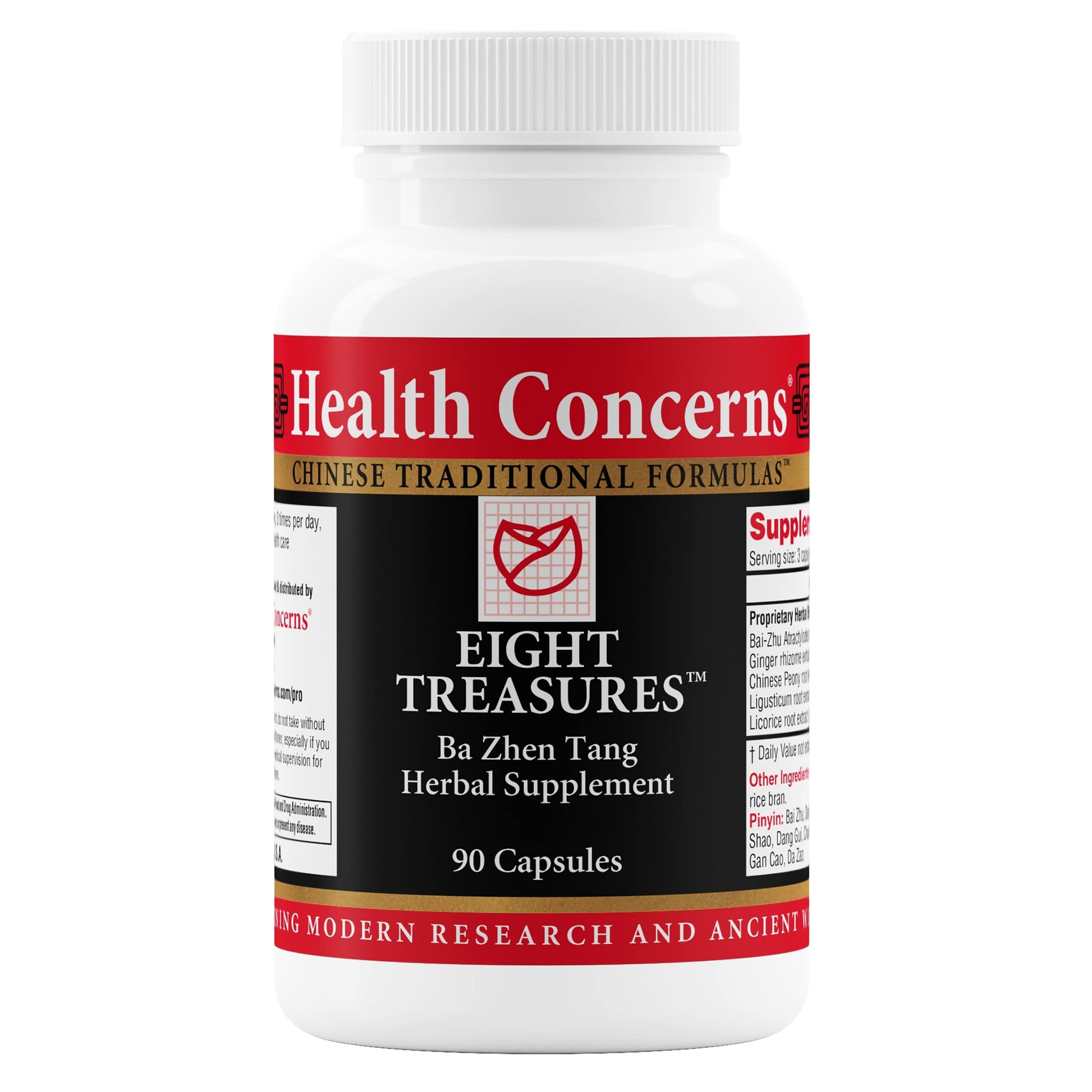 Health Concerns Eight Treasures Menstrual Relief & Women's Health Supplement – Uterine Health, Fatigue, Irregular Cycles, Postpartum Recovery – Herbal Chinese Medicine Capsules 90