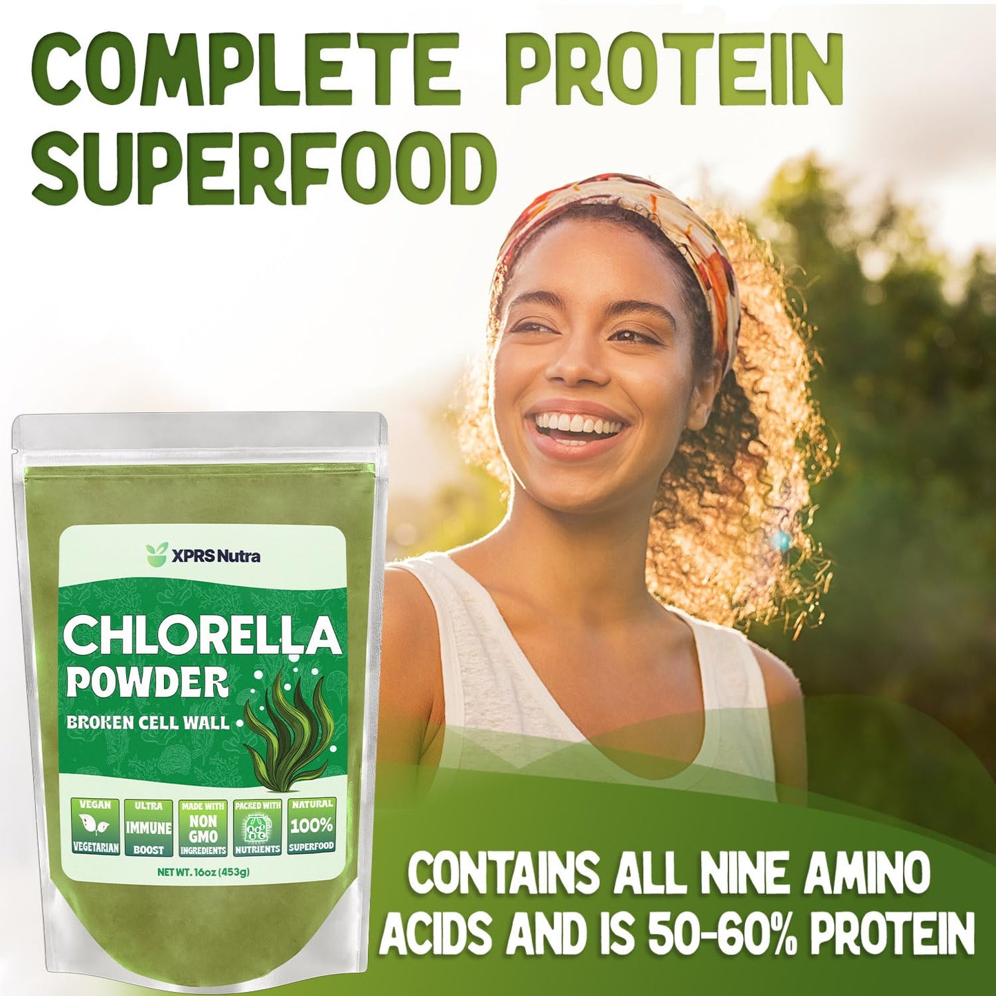 XPRS Nutra Chlorella Powder 16 oz