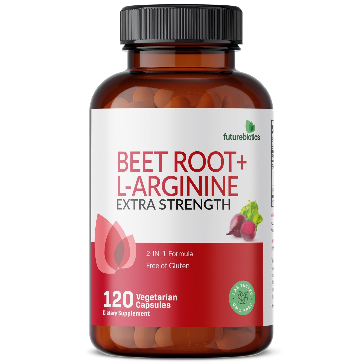 Futurebiotics Beet Root + L-Arginine Capsules, 120 Count