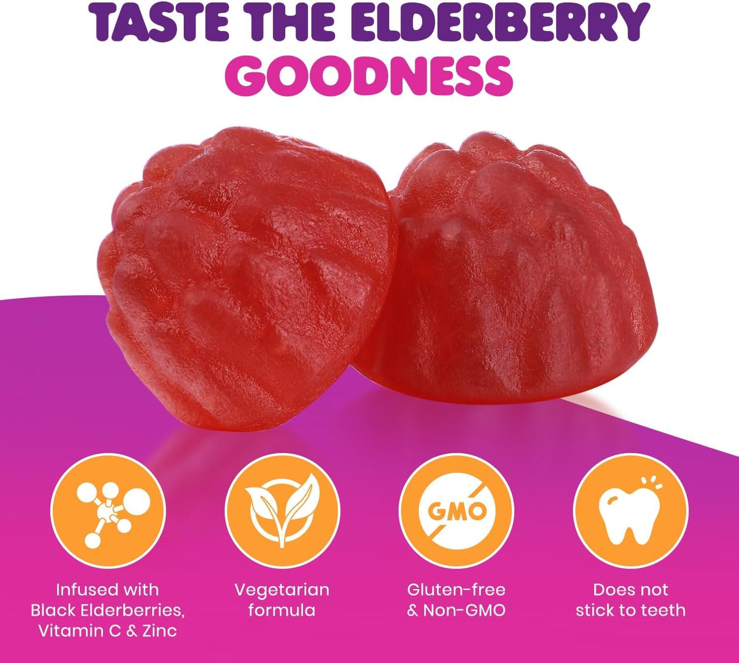 DR. MORITZ Elderberry Gummies for Kids & Toddlers - 50 Gummies