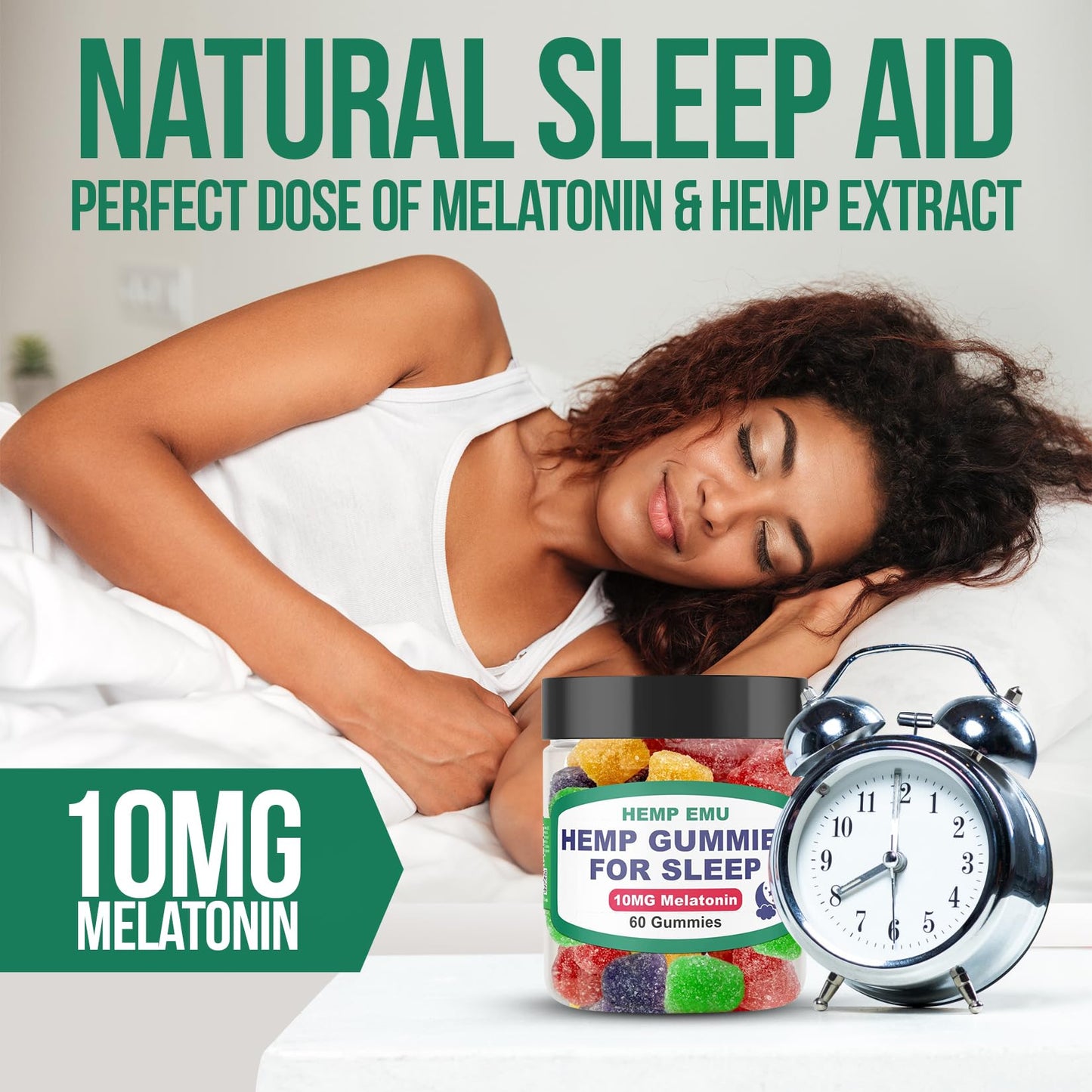 Hemp Emu Hemp Gummies for Sleep Gummy, 60 Count